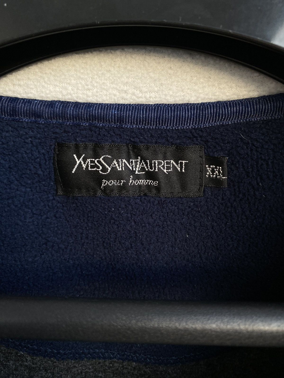 Yves Saint Laurent 90’s Fleece YSL Sweatshirt Zip YSL Sweater Size US XXL / EU 58 / 5 - 6 Thumbnail