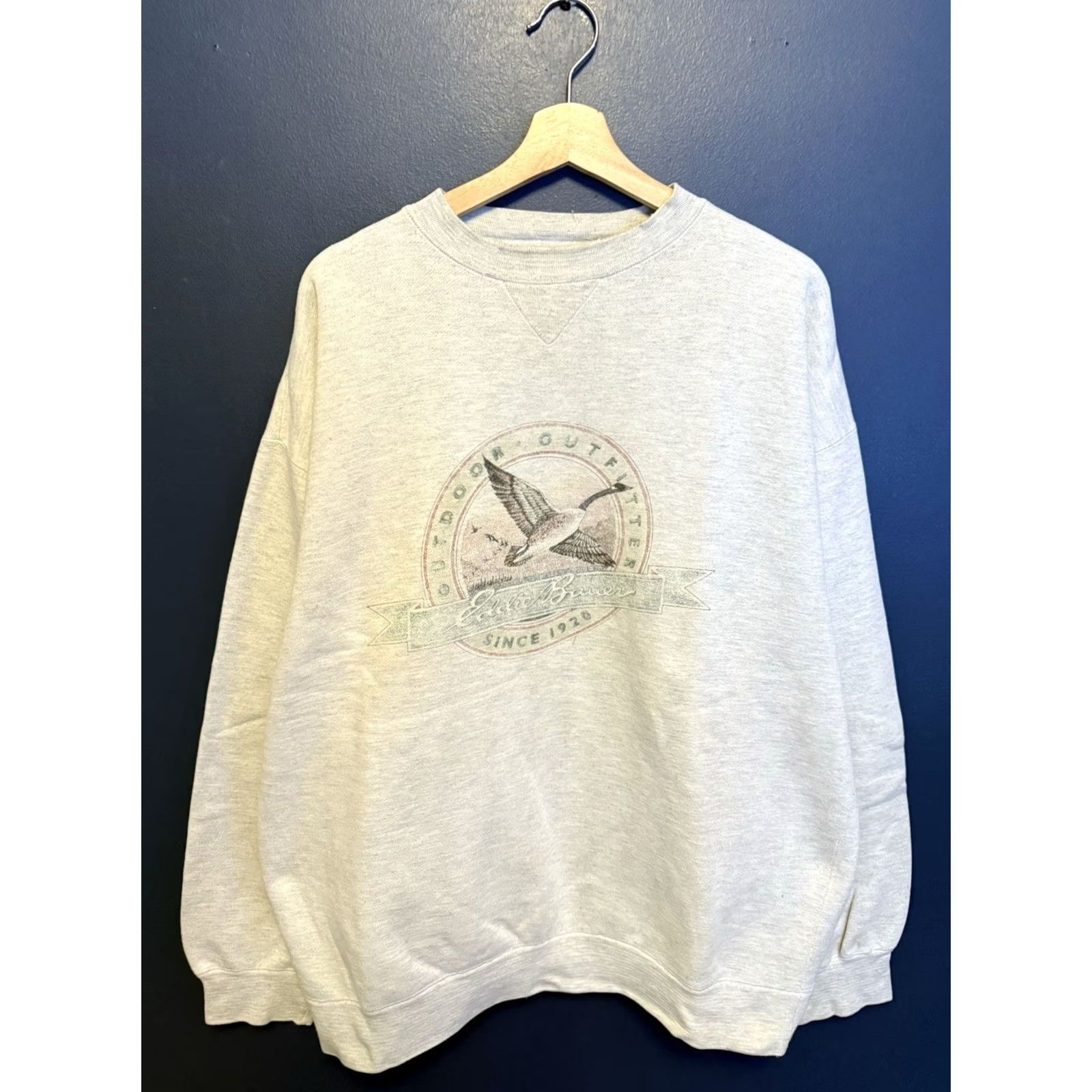 Eddie Bauer VINTAGE Eddie Bauer Sweatshirt Goose Graphic Pullover 90s Gray XL Men Mens Size US XL / EU 56 / 4 - 3 Thumbnail