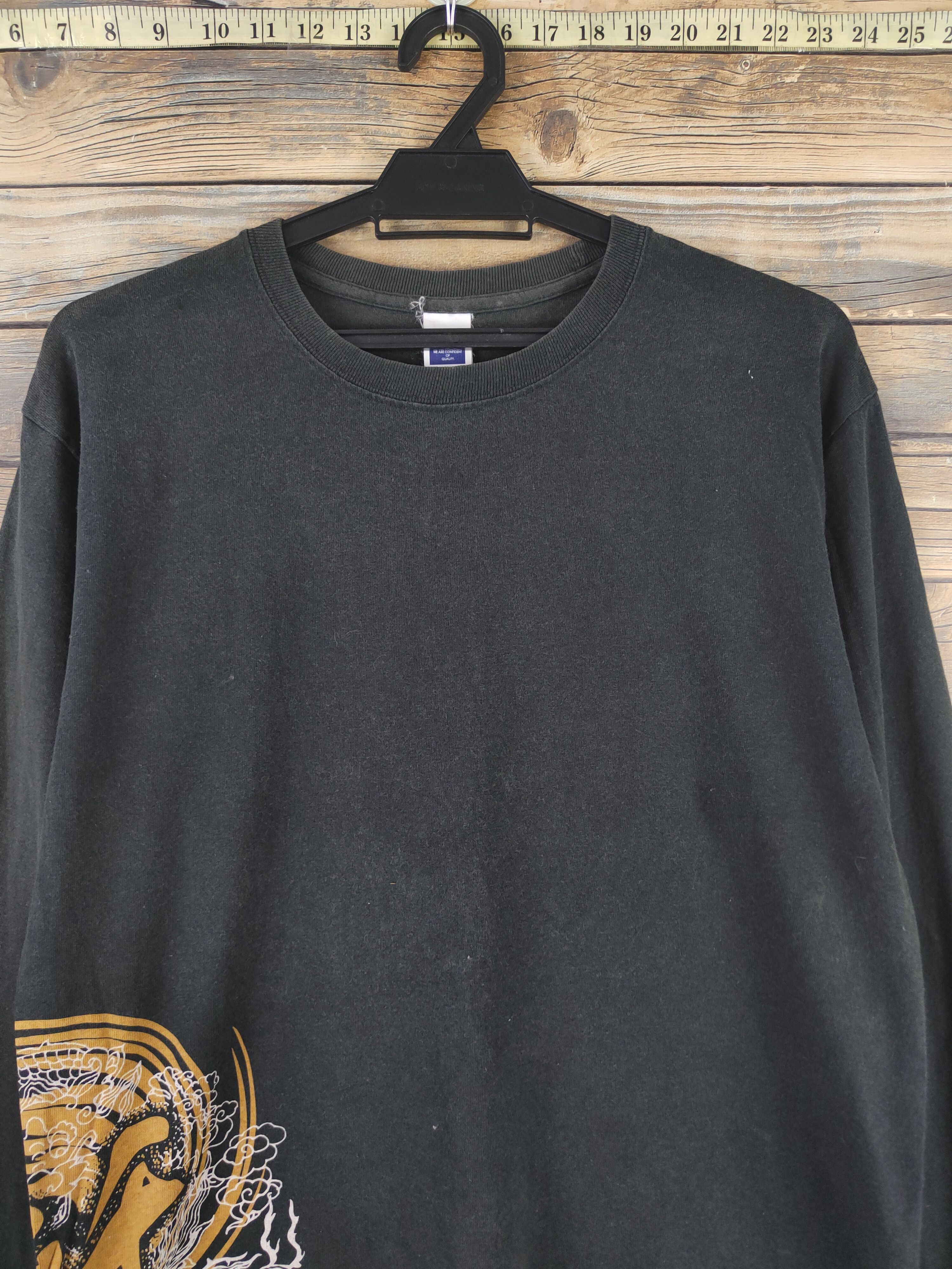 Japanese Brand DL Jellan Japan Black Long Sleeve T-shirts #1721 Size US M / EU 48-50 / 2 - 2 Thumbnail