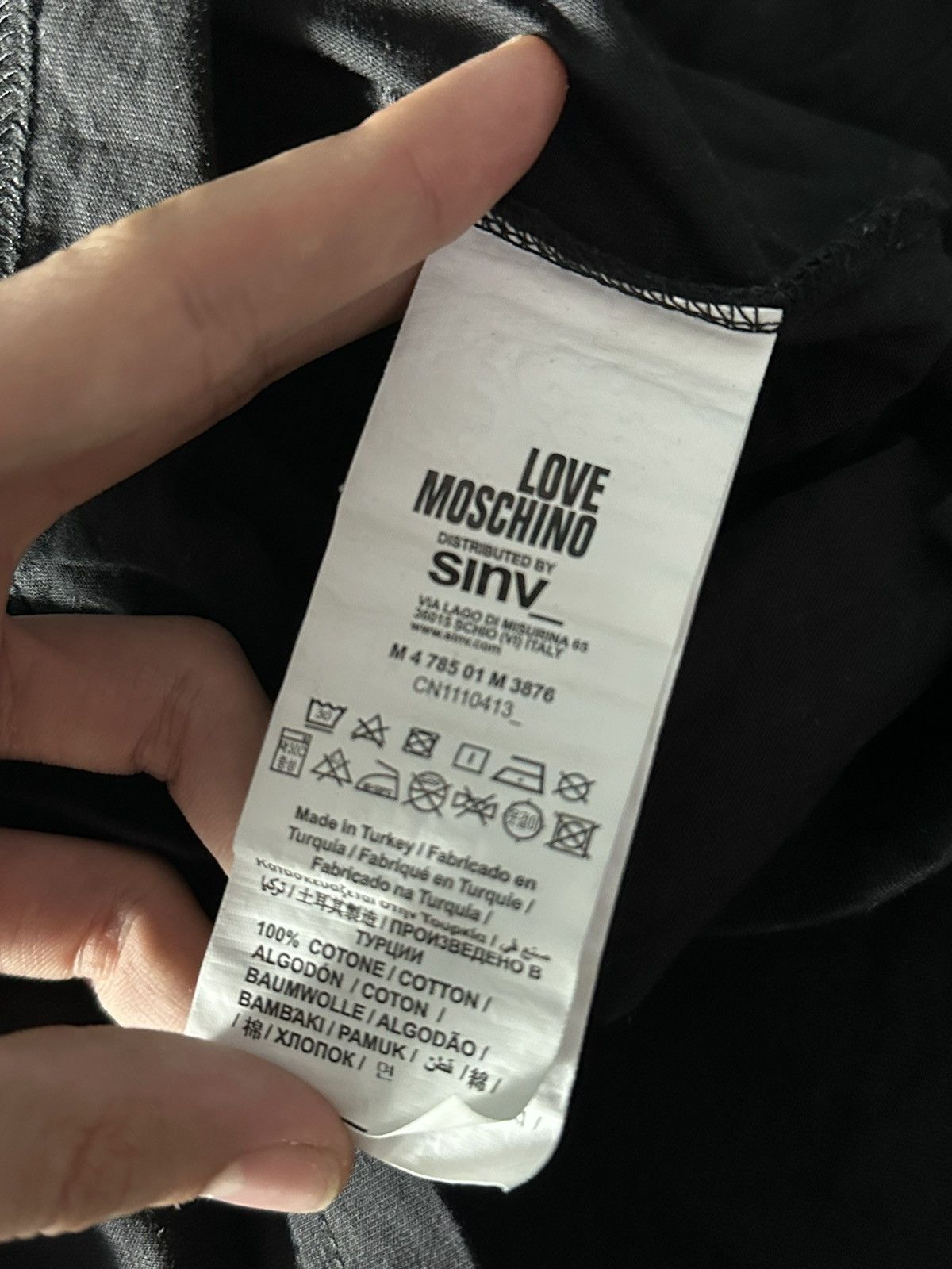 Moschino × Vintage 🚨Vintage LOVE Moschino Big Logo black Luxury Hoodie BY SINV Size US XL / EU 56 / 4 - 6 Thumbnail