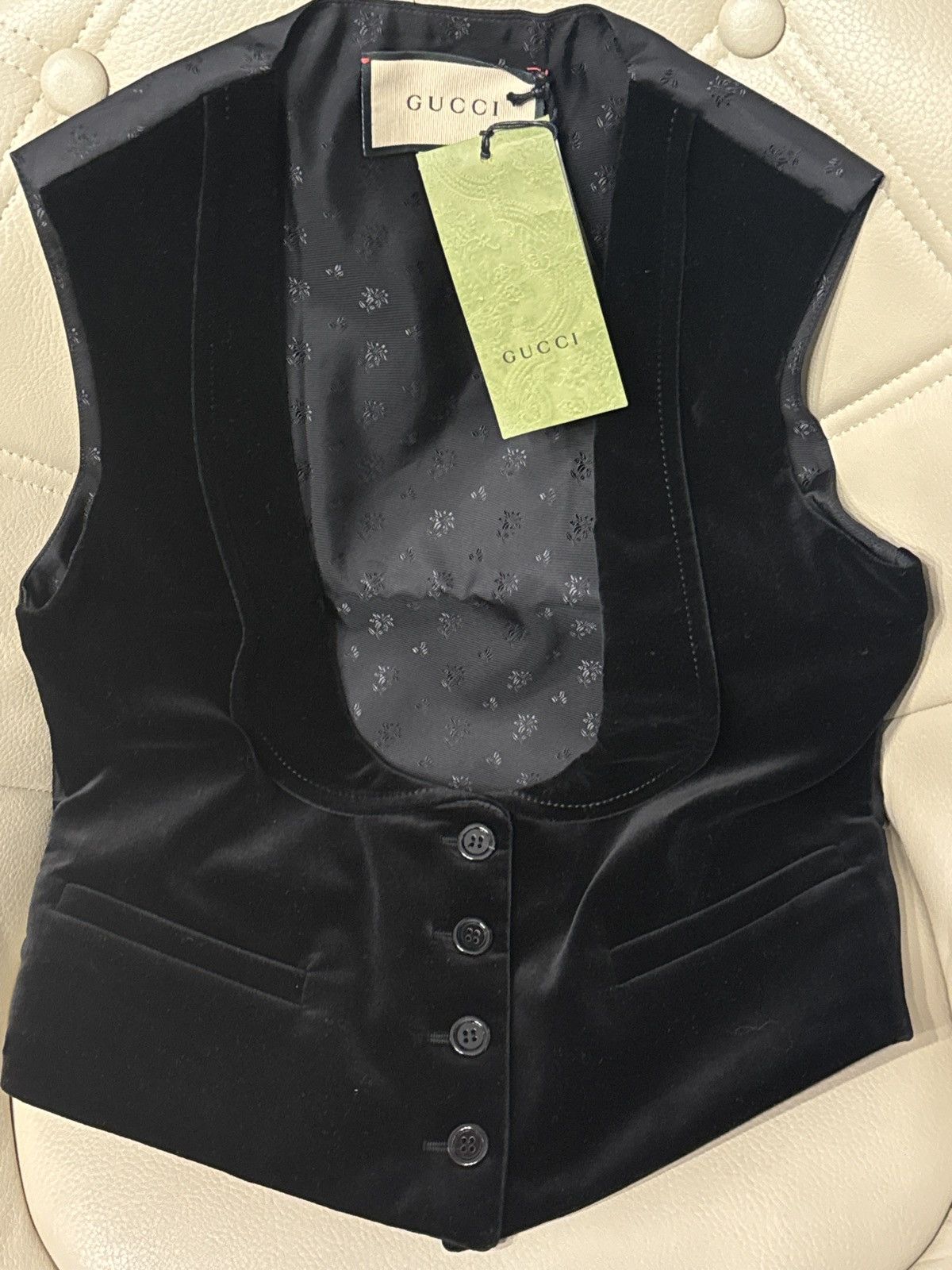 Gucci GUCCI Velvet Vest Size XS / US 0-2 / IT 36-38 - 21 Thumbnail