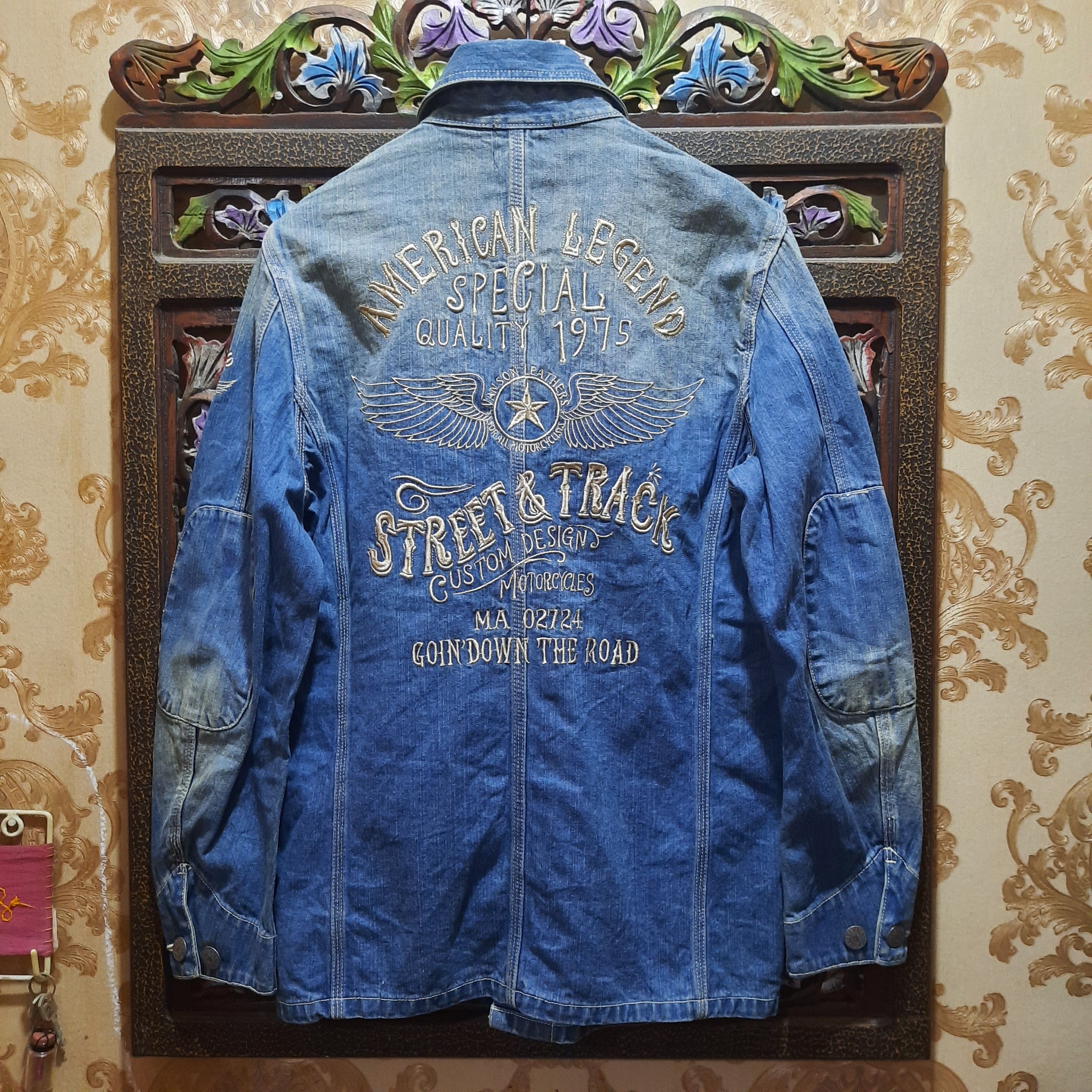 Vanson Leathers Vanson cottons denim chore jacket Size US M / EU 48-50 / 2 - 2 Thumbnail