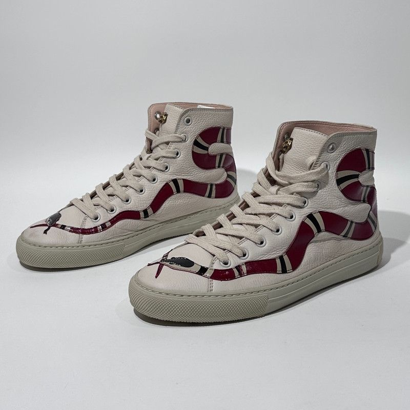 Gucci Snake Print High-Top Sneakers for All 0079