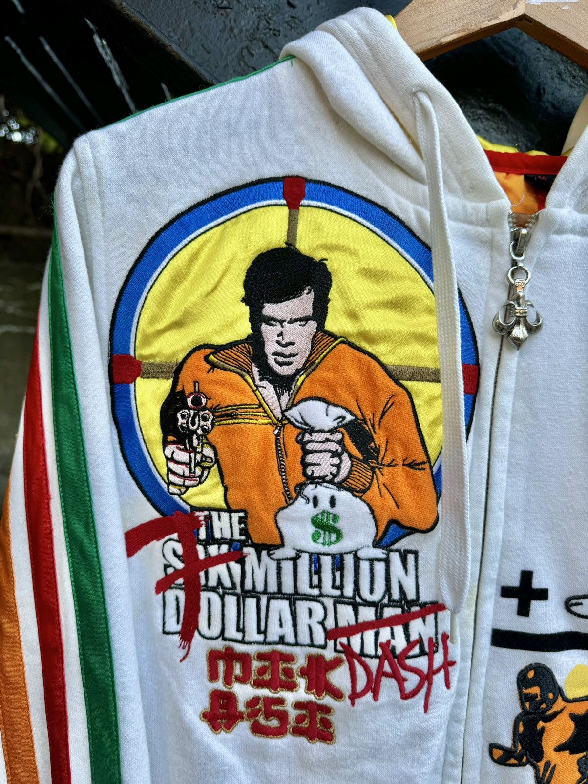 Japanese Brand × Vintage Vintage Y2K Six Million Dollar Man Full Zip Movie Hoodie Size US M / EU 48-50 / 2 - 6 Thumbnail