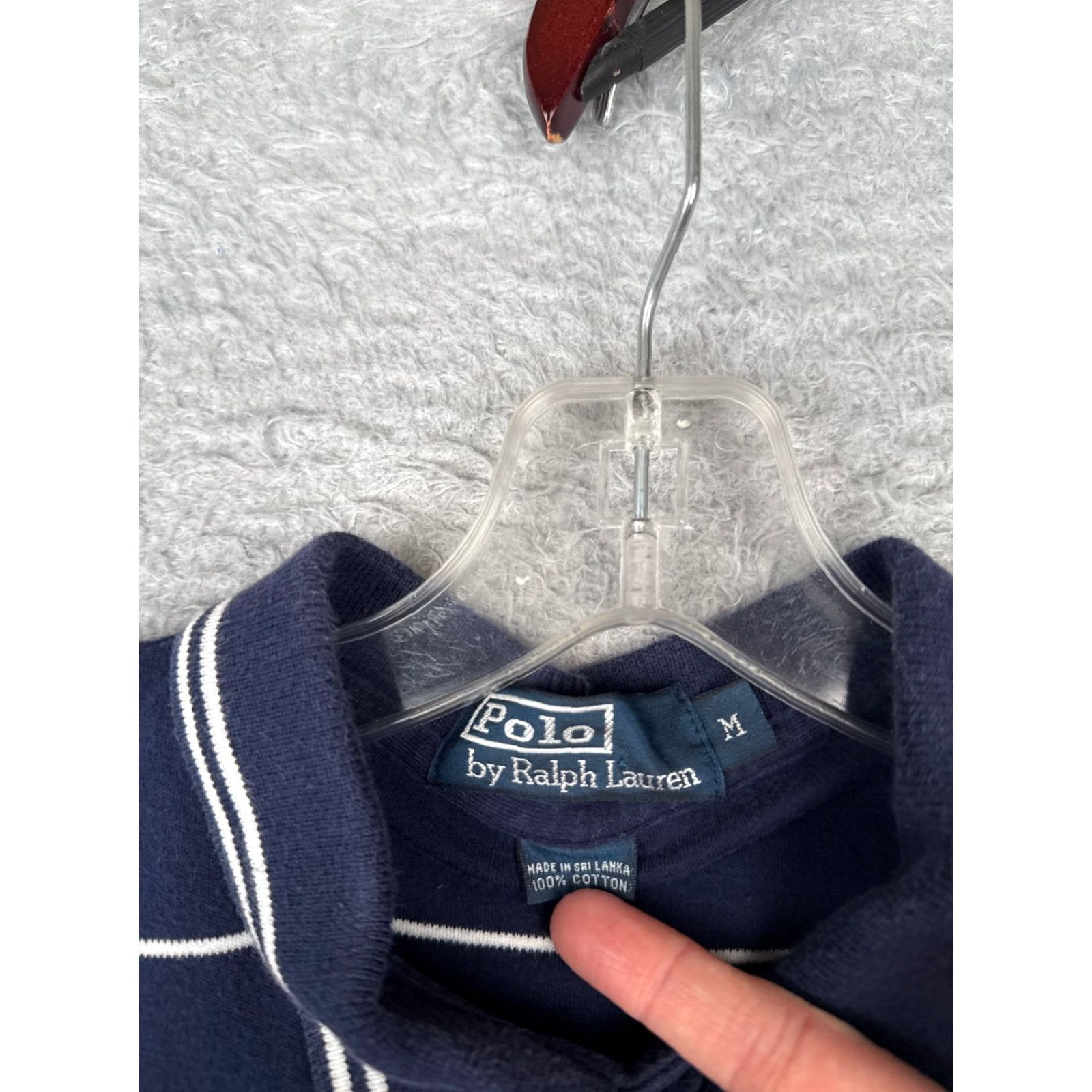 Ralph Lauren VINTAGE Polo Ralph Lauren Shirt Men Medium Blue Stripe 100% Cotton READ Size US M / EU 48-50 / 2 - 7 Thumbnail