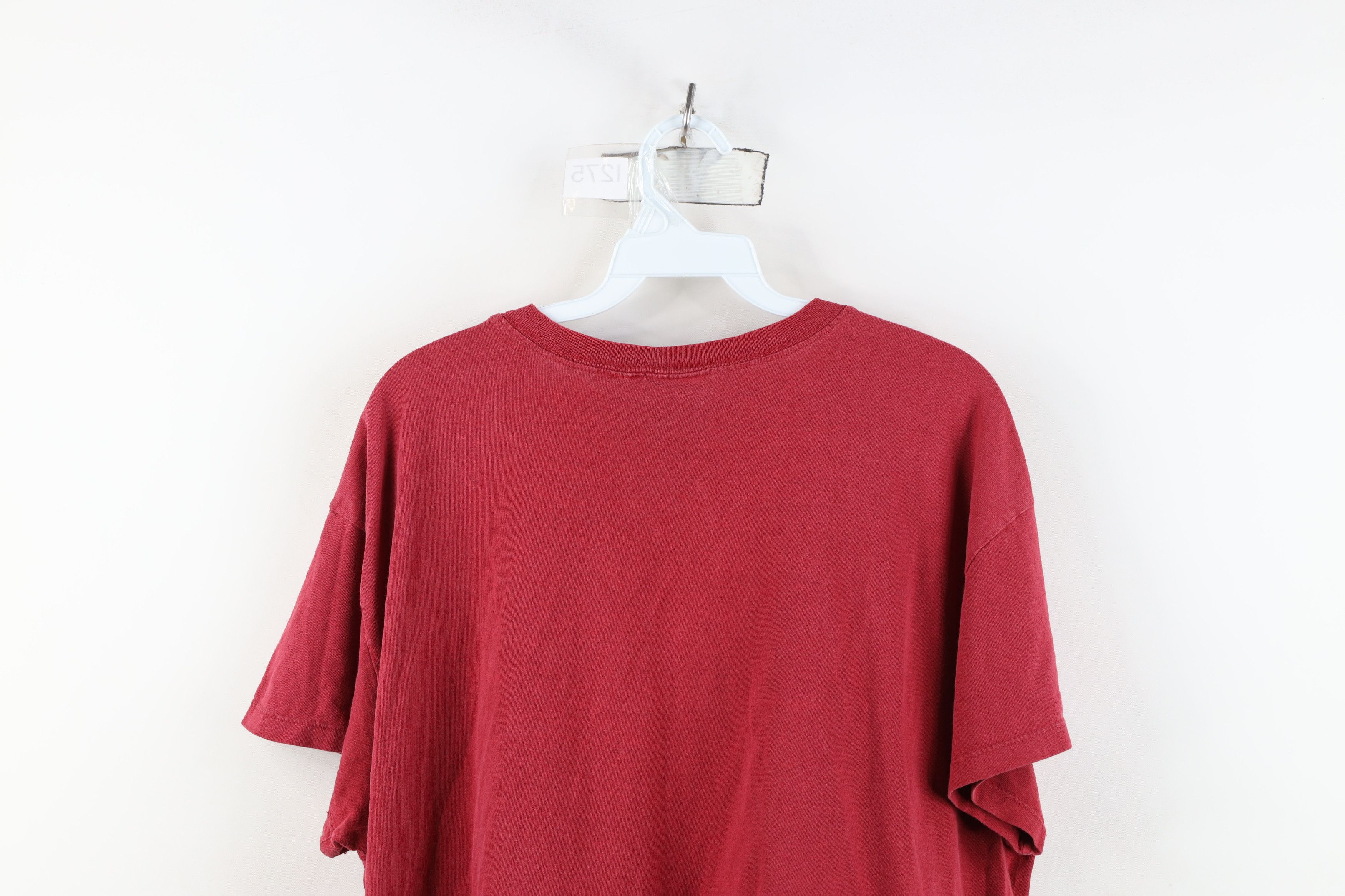 Vintage Vintage 90s Bum Equipment Boxy Fit Perfect T-Shirt Red Size L / US 10 / IT 46 - 13 Thumbnail