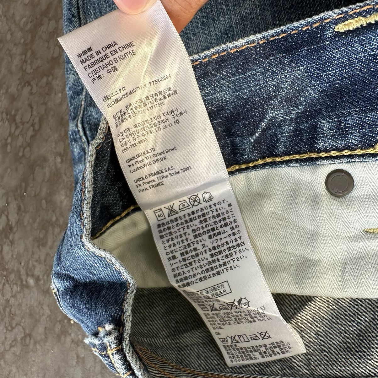 Japanese Brand Vintage Japanese Distressed Faded Denin Jean Pant W35 Size US 35 - 9 Thumbnail
