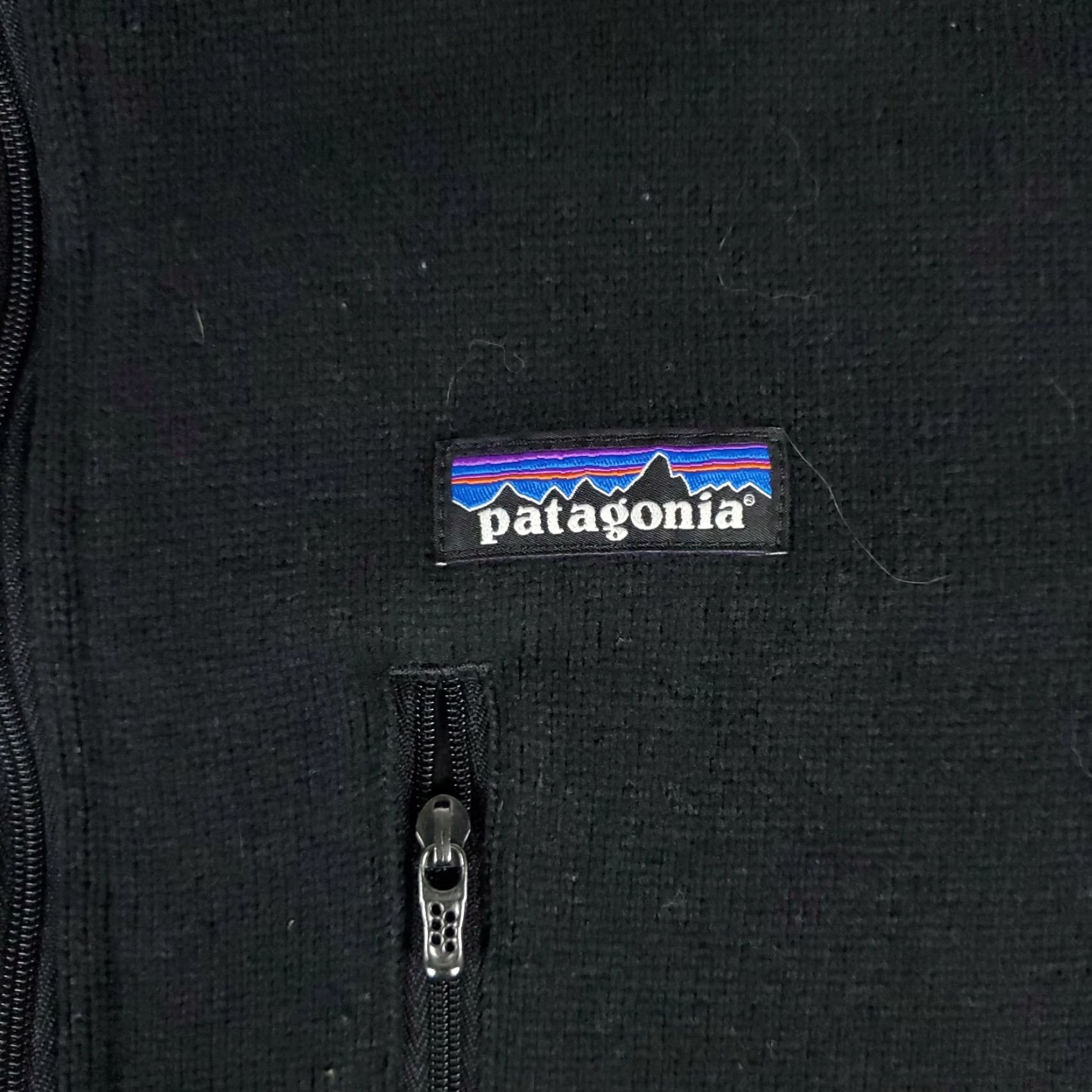 Patagonia Patagonia Sweater Mens Large Black 1/4 Zip Pullover Sweatshirt Knit Pullover Logo Pocket cardigan Size US L / EU 52-54 / 3 - 2 Thumbnail