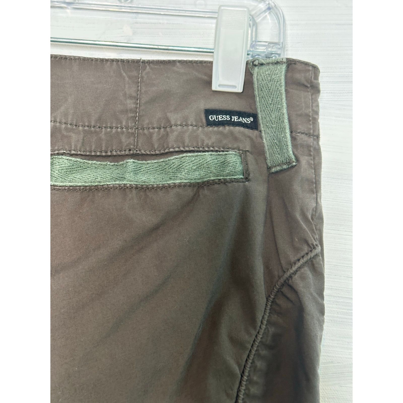 Guess Guess Jeans dark olive green stretch Y2K pants size 29 Size 29" - 9 Thumbnail