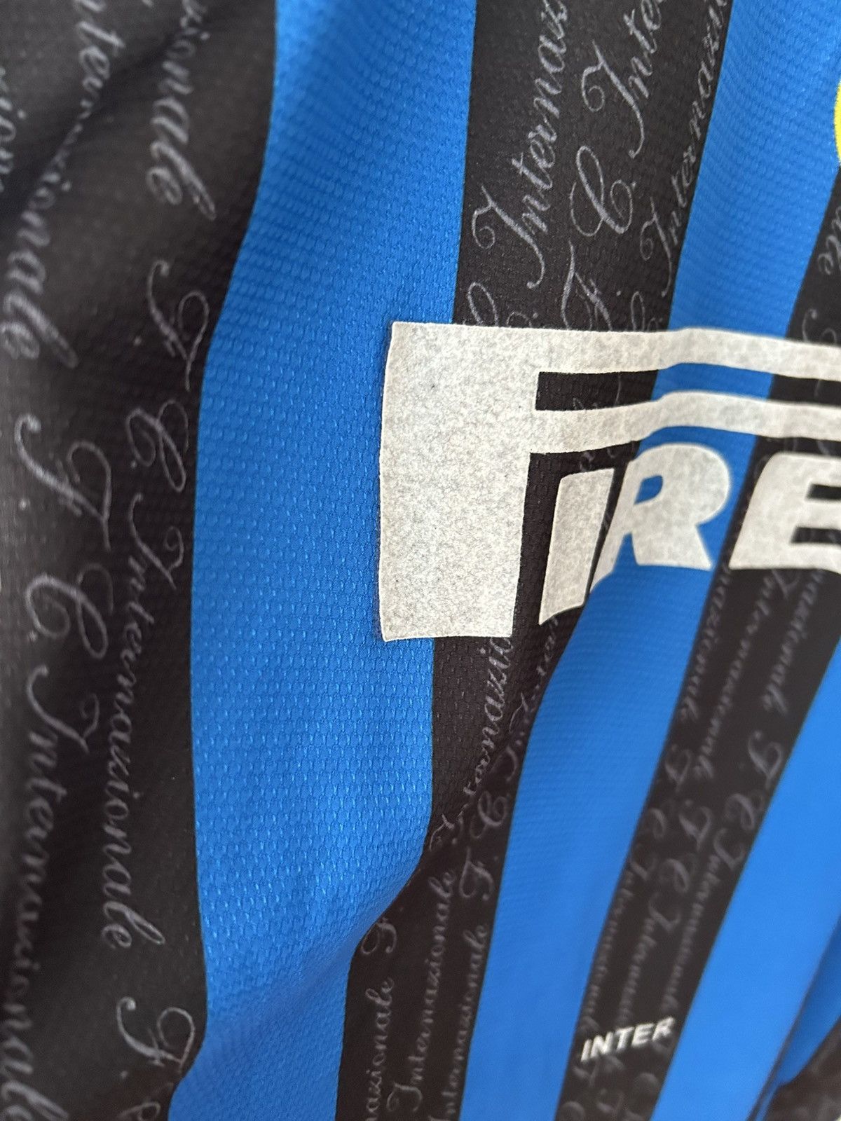 Umbro Inter Milan Home Jersey Umbro Pirelli Blue Black | Size L Size US L / EU 52-54 / 3 - 8 Thumbnail