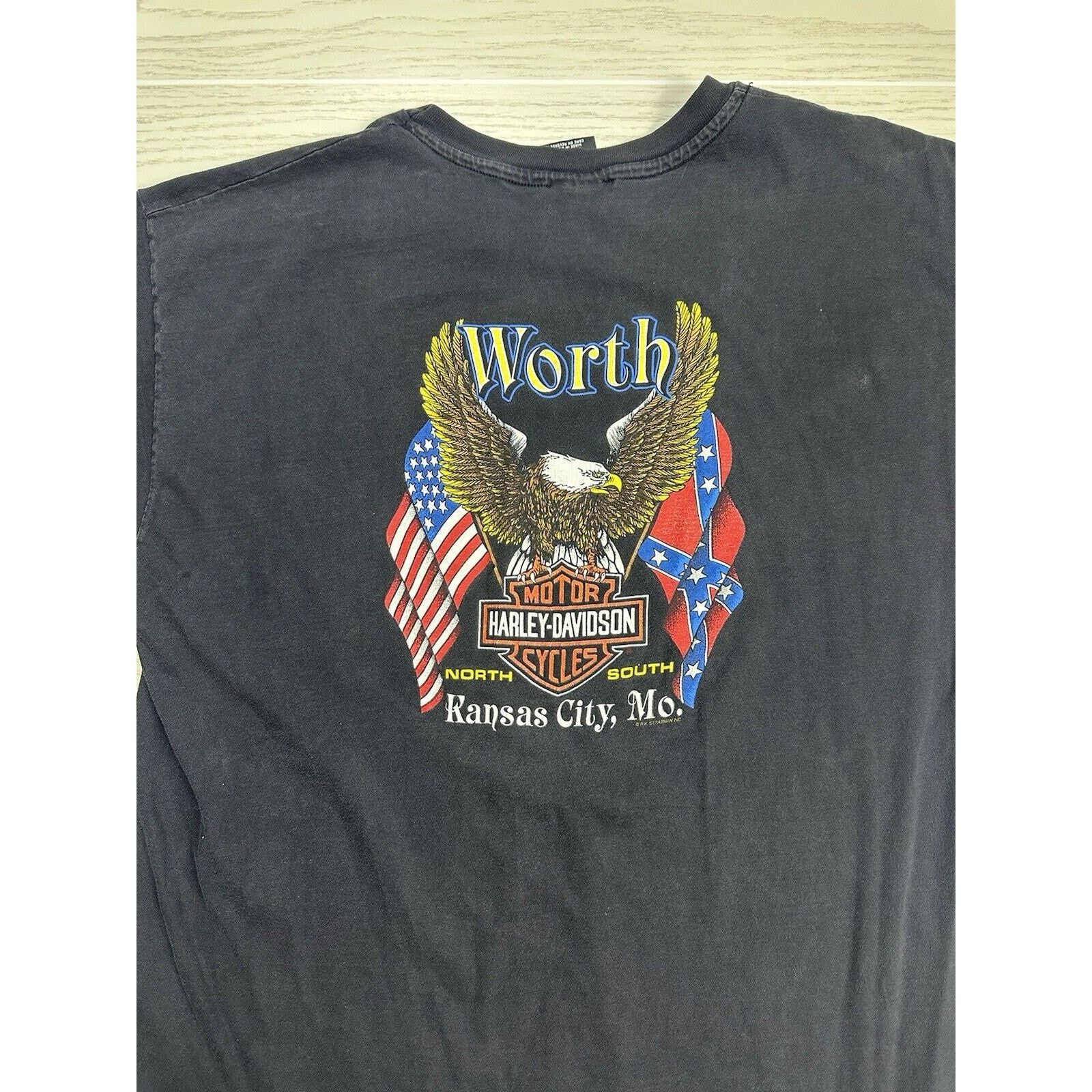 Harley Davidson × Vintage Vintage 90s Harley Davidson Single Stitch Shirt Size US XXL / EU 58 / 5 - 6 Thumbnail
