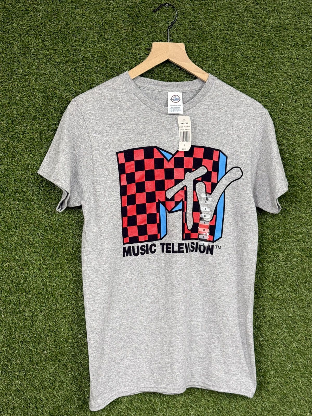 Mtv Vintage MTV Checker Pro Delta TV Grey Logo Tee Small Size US S / EU 44-46 / 1 - 2 Thumbnail