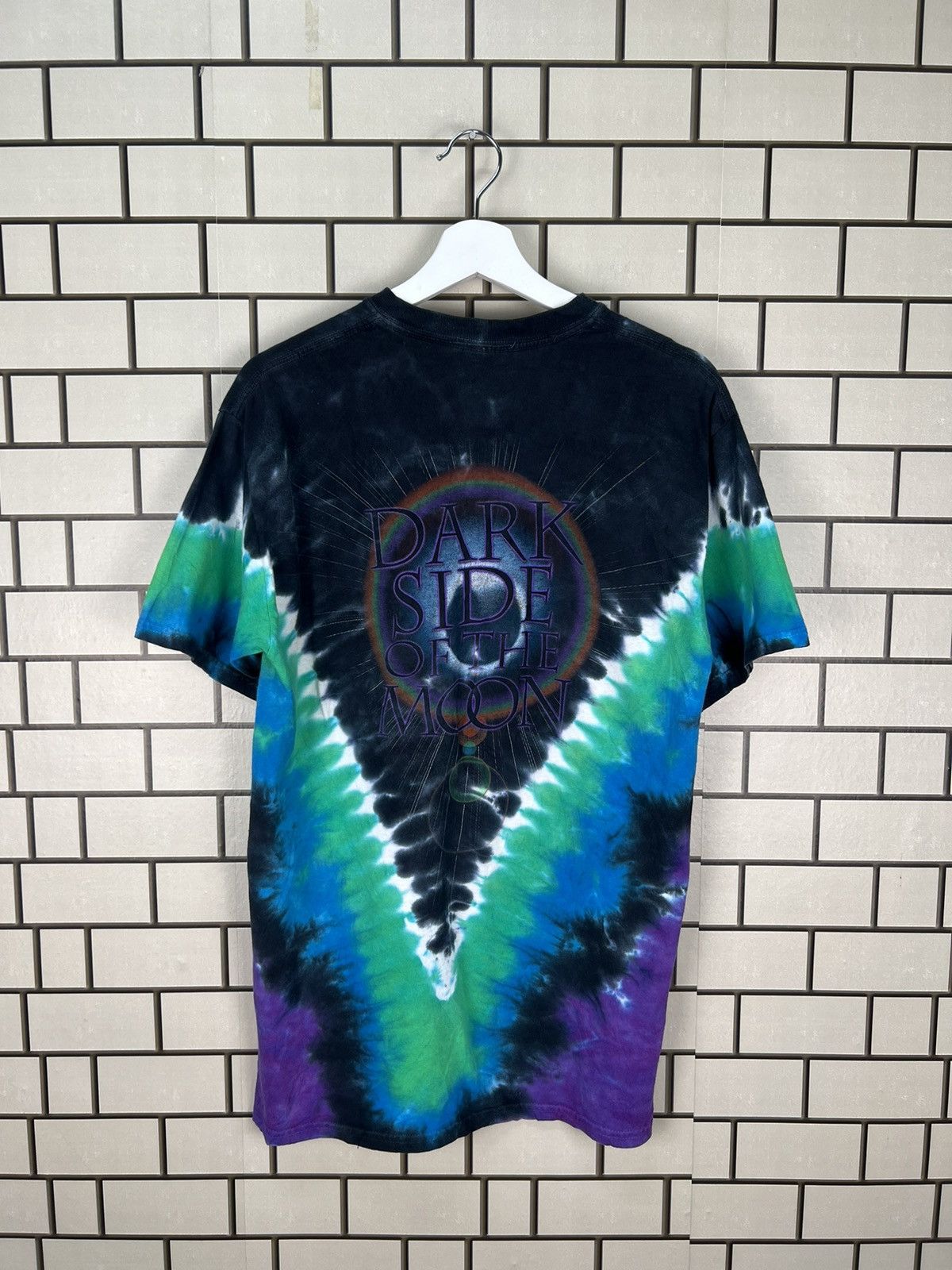 Band Tees Pink Floyd Dark Side Of The Moon By Liqiud Blue Tie Dye Tee Size US M / EU 48-50 / 2 - 5 Thumbnail