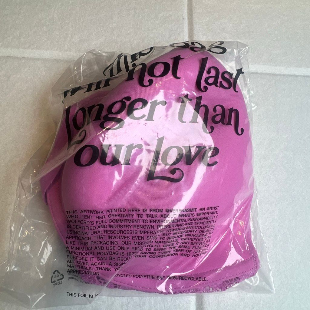 Wolford NWT Wolford Straight Laced Demi Cup Bra 75D 34D Orchid Size ONE SIZE - 15 Thumbnail