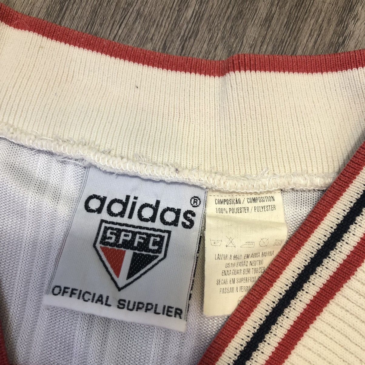 Adidas × Vintage São Paulo 90s vintage home shirt Size US L / EU 52-54 / 3 - 6 Thumbnail