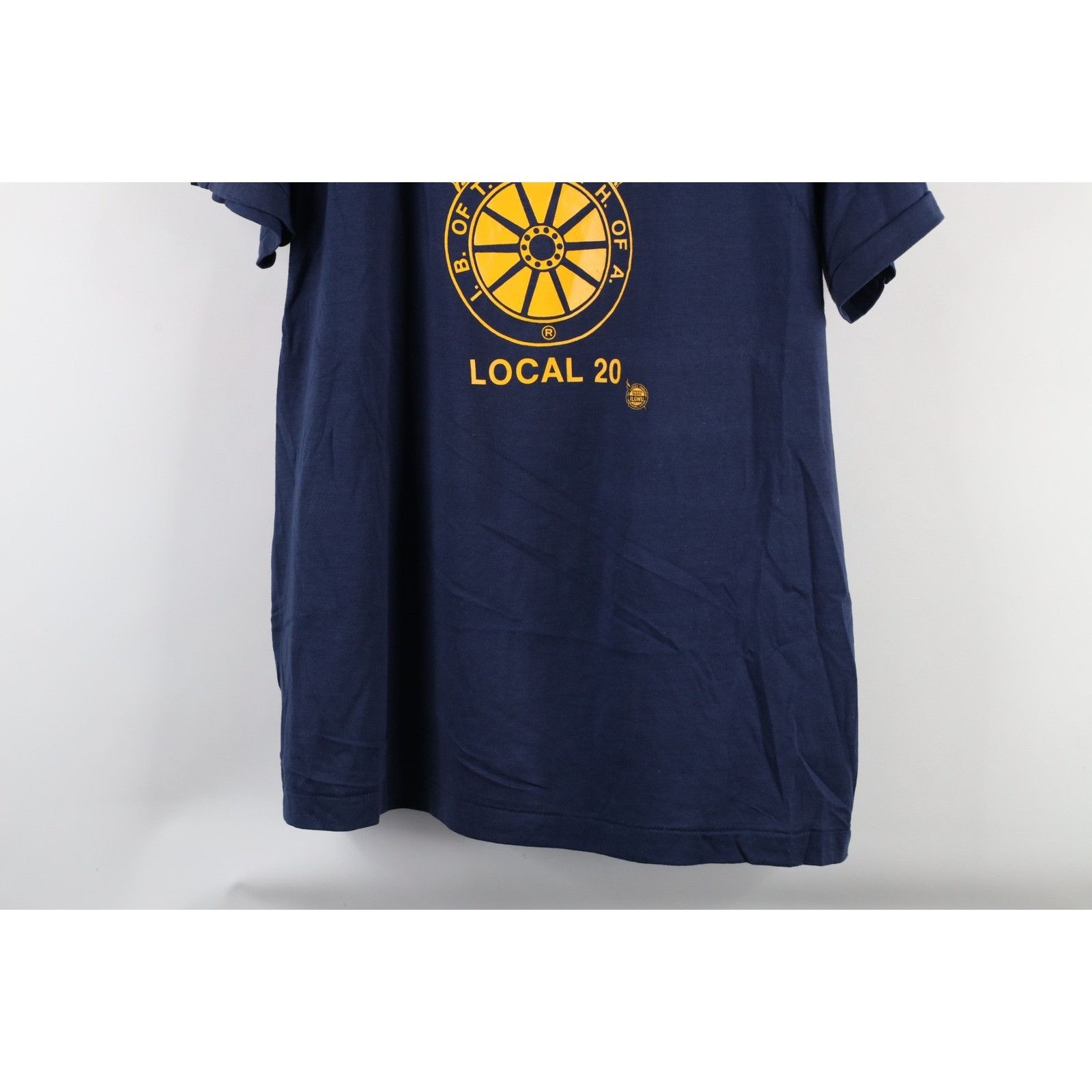 Vintage NOS Vintage 80s Local 20 Teamsters Union T-Shirt Size US XL / EU 56 / 4 - 3 Thumbnail