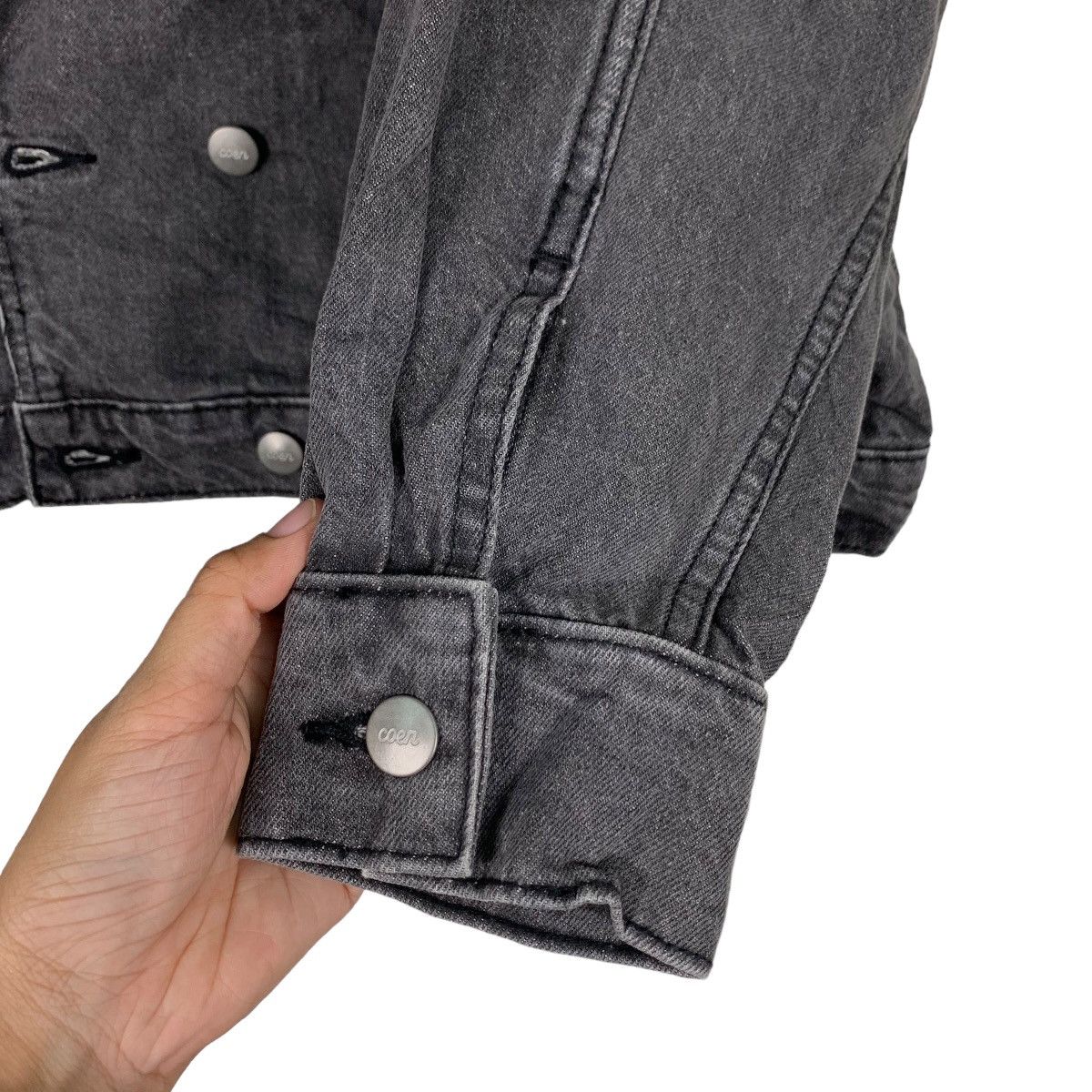 Japanese Brand COEN Usa Cotton Double Breasted Denim Jacket #1101-C50 Size US M / EU 48-50 / 2 - 13 Thumbnail