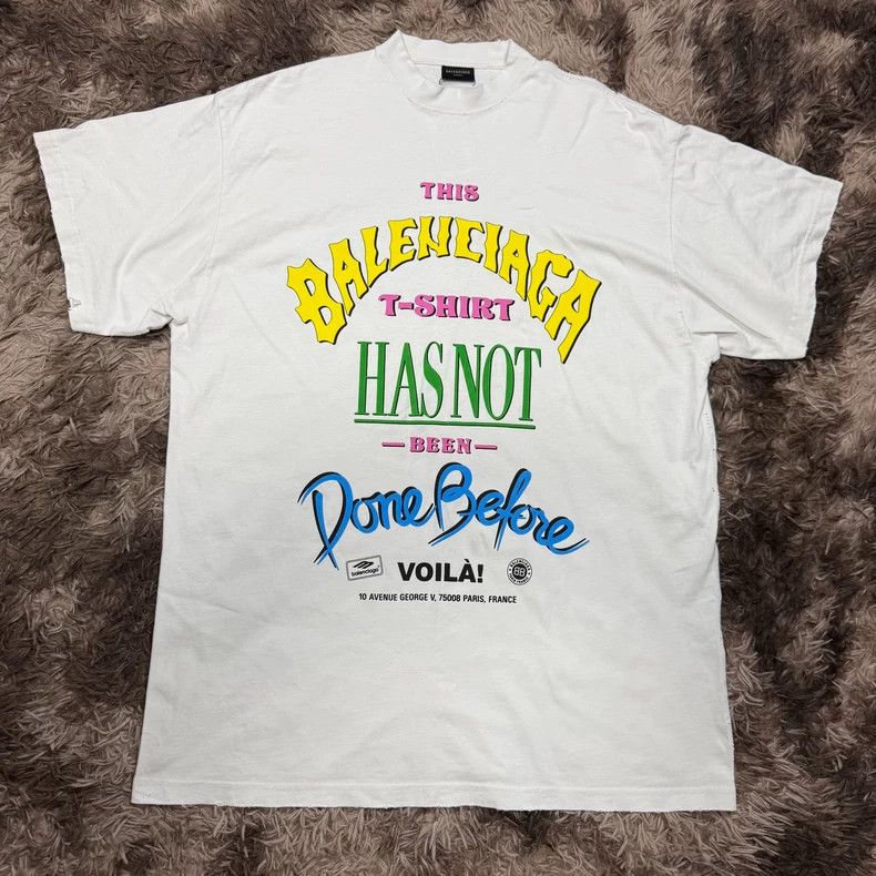 Balenciaga Balenciaga 24Fall Vintage Foam T-Shirt - dmc Size US M / EU 48-50 / 2 - 1 Thumbnail