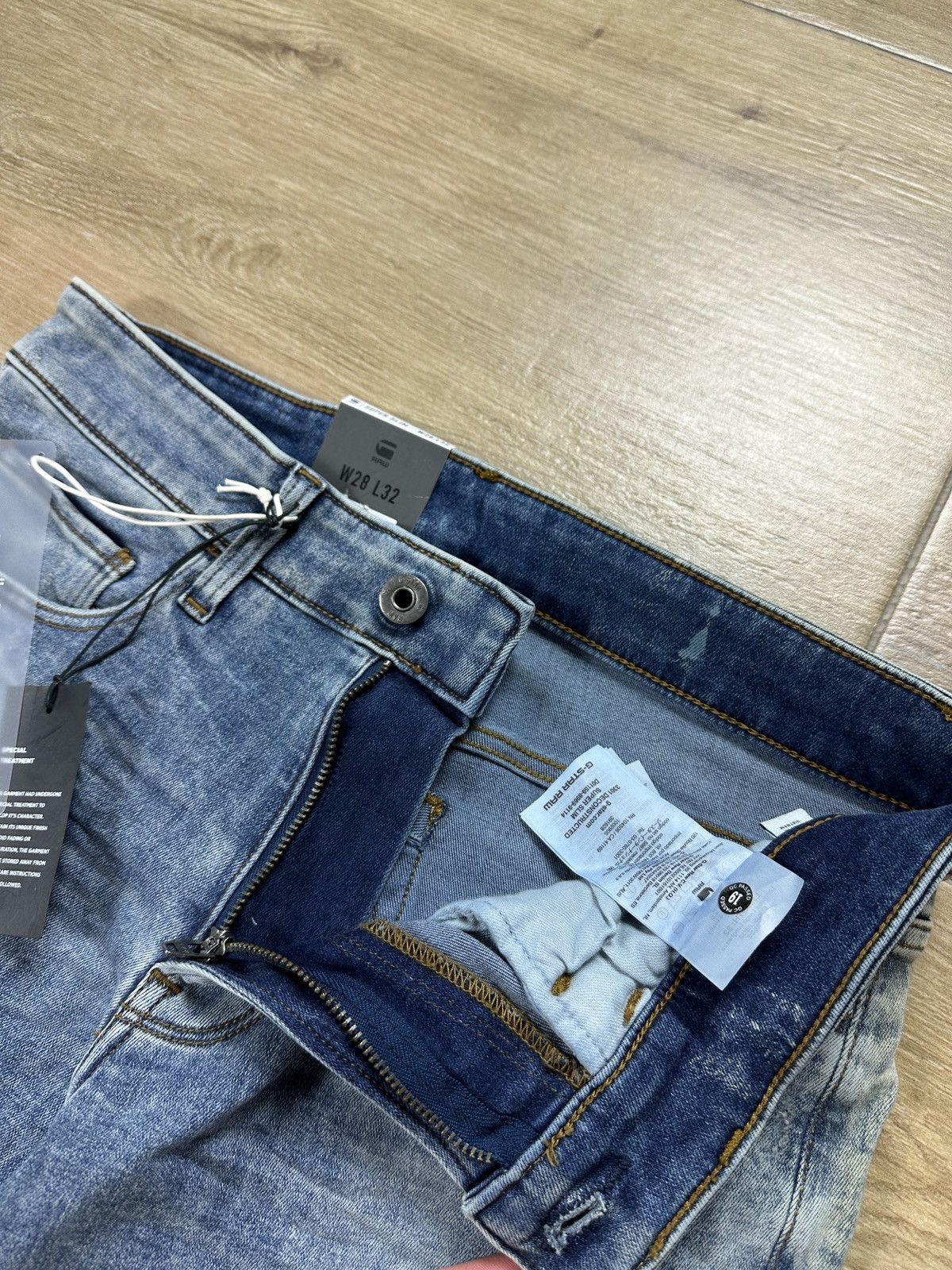 G-Star NEW🏷️ G-Star Raw 3301 Deconstructed Super Slim Denim Jeans Size US 28 / EU 44 - 5 Thumbnail