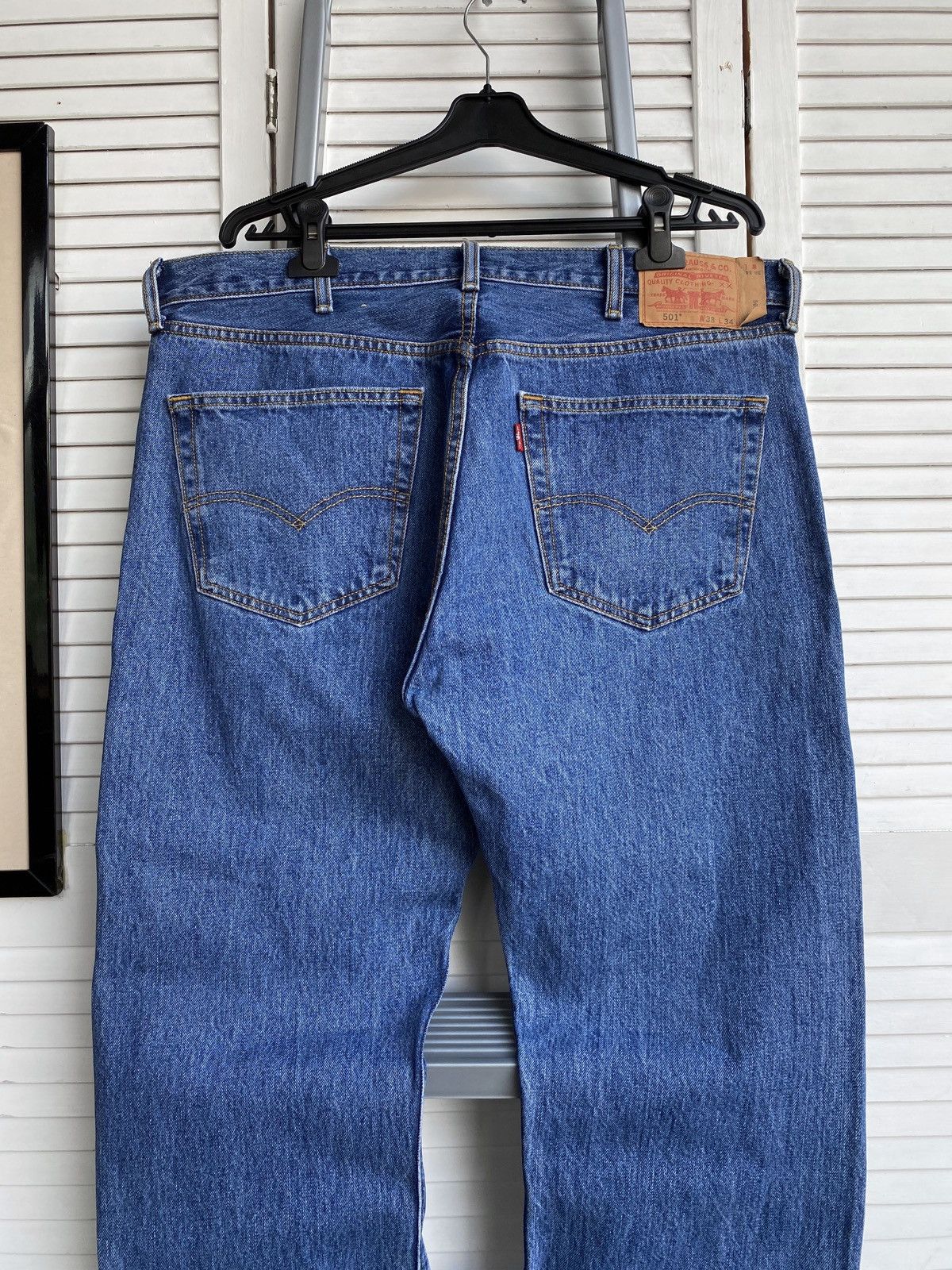 Levi's × Vintage Vintage Levis 501 Blue Denim Baggy Jeans Pants USA W38 L28 Size US 38 / EU 54 - 8 Thumbnail