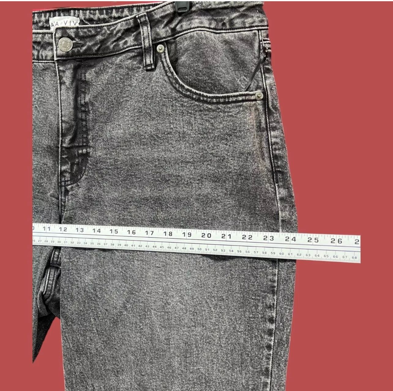 Other Ava & Viv - Women's High-Rise Straight Pants - Stretch - Bla Size 42" / US 20 - 6 Thumbnail