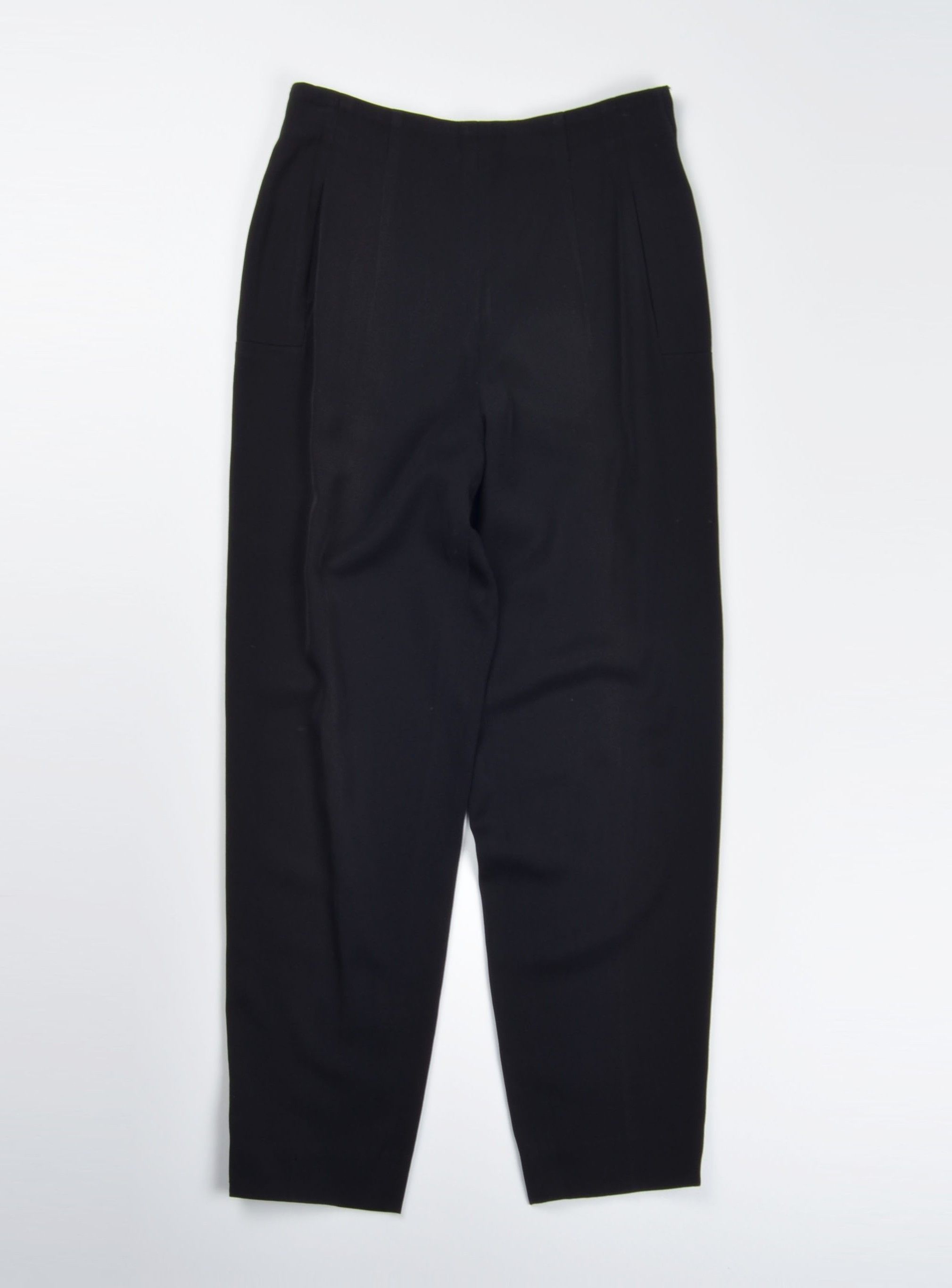 Jil Sander Vintage Jil Sander+ 80's Black Wool High Waisted Pants Size 26" / US 2 / IT 38 - 1 Thumbnail