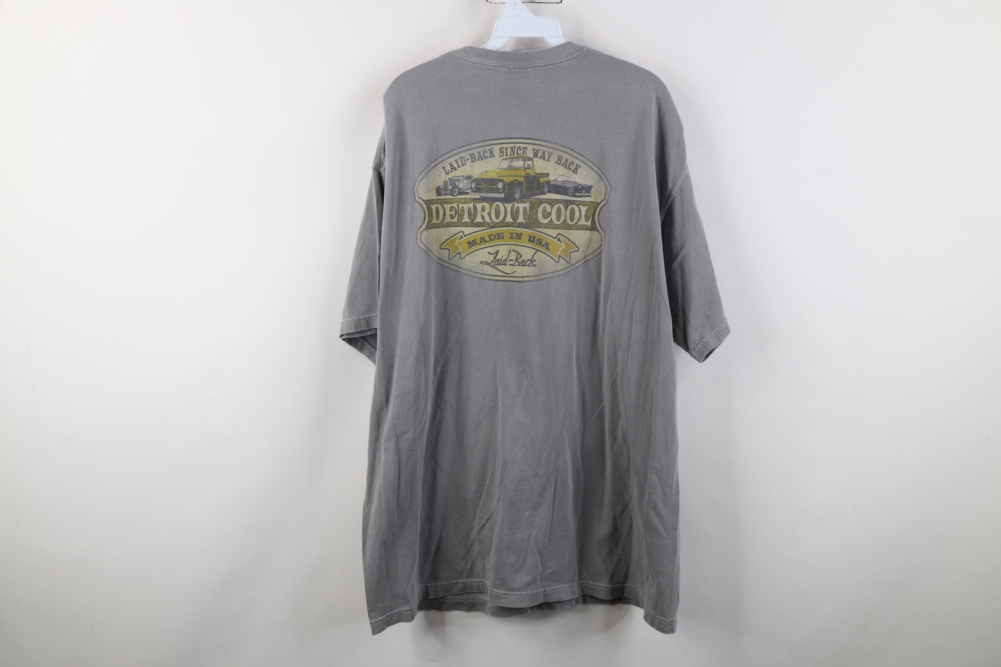 Vintage Vintage Y2K Streetwear Dye Detroit Cool Laid Back T-Shirt Size US XL / EU 56 / 4 - 10 Thumbnail