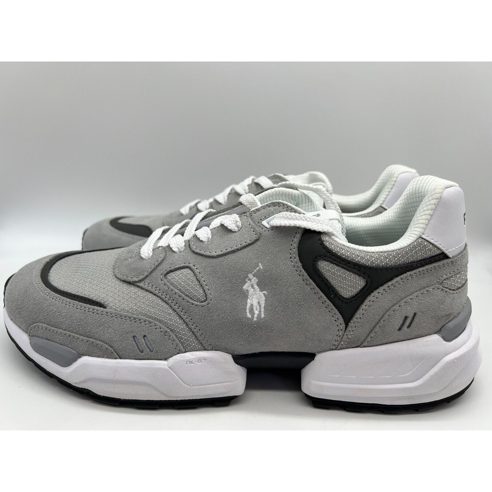 Polo Ralph Lauren Polo Ralph Lauren Men's JGR Suede/Mesh Athletic Gray Size 11 Size US 11 / EU 44 - 2 Thumbnail