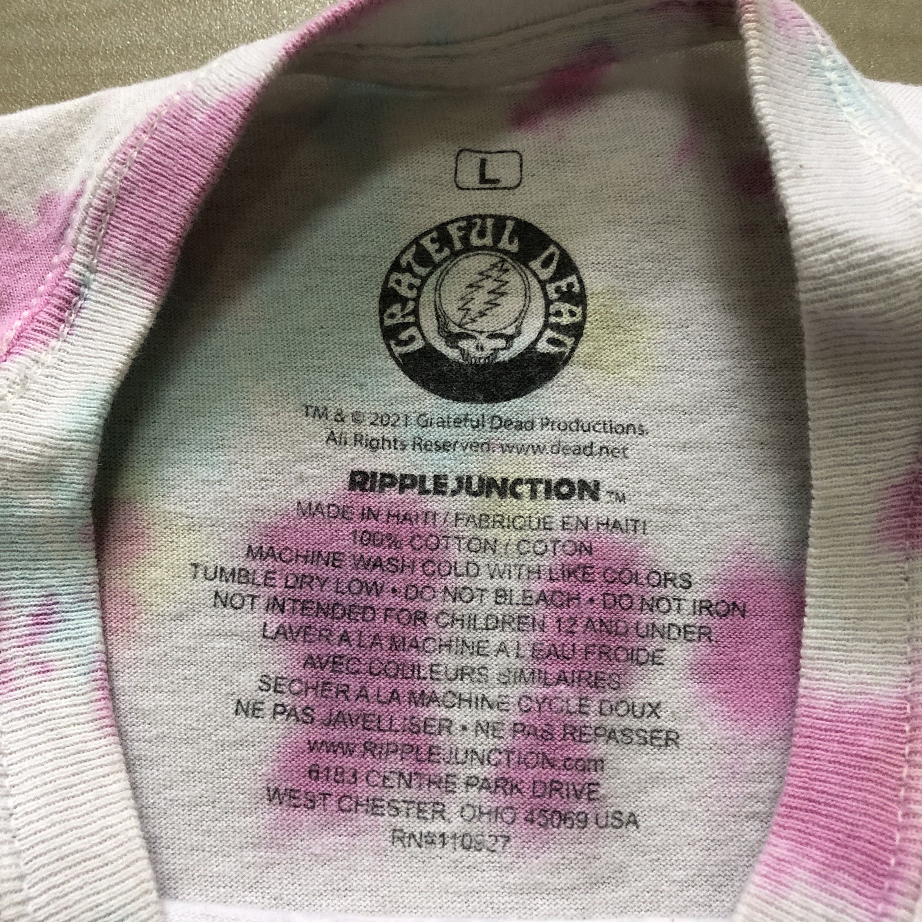 Grateful Dead Grateful Dead Tie Dye Tee Size US L / EU 52-54 / 3 - 4 Thumbnail