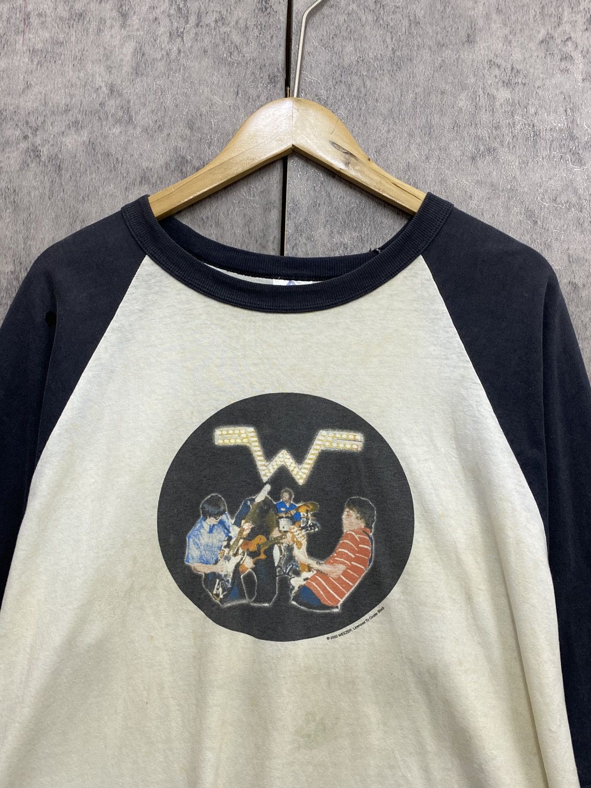 Band Tees vintage Y2K weezer long sleeve Size US XL / EU 56 / 4 - 2 Thumbnail