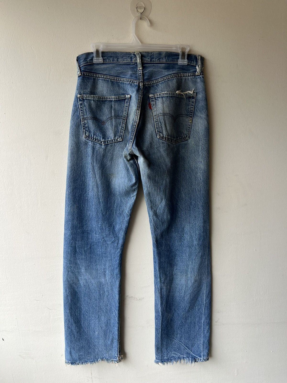 Levi's True 60s 70s Levi’s 501 Big E Distress Denim Selvedge Jeans Size US 30 / EU 46 - 3 Thumbnail