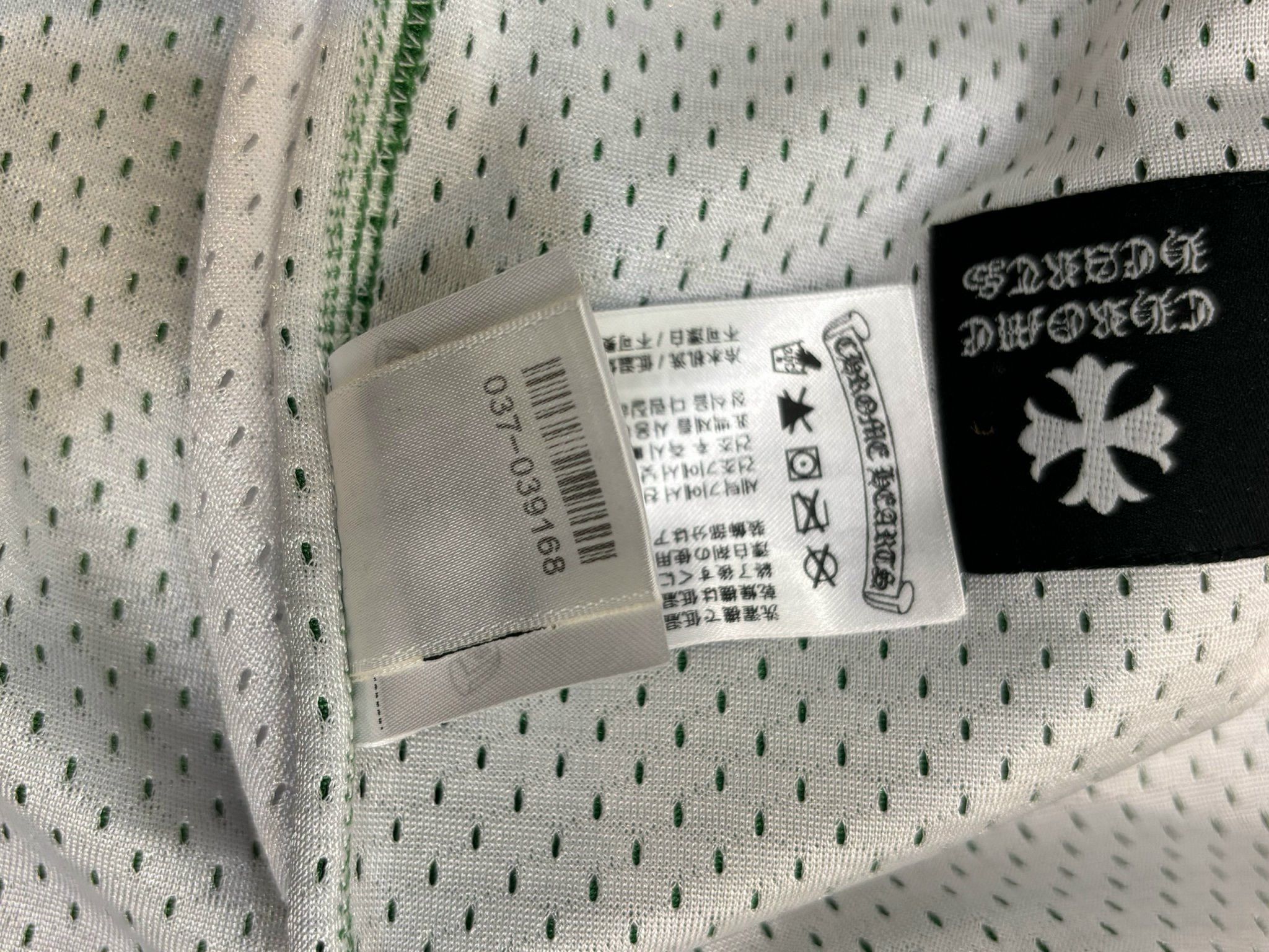 Chrome Hearts CHROME HEARTS Mesh Reversible Basketball Jersey GREEN/WHITE Size US L / EU 52-54 / 3 - 19 Thumbnail