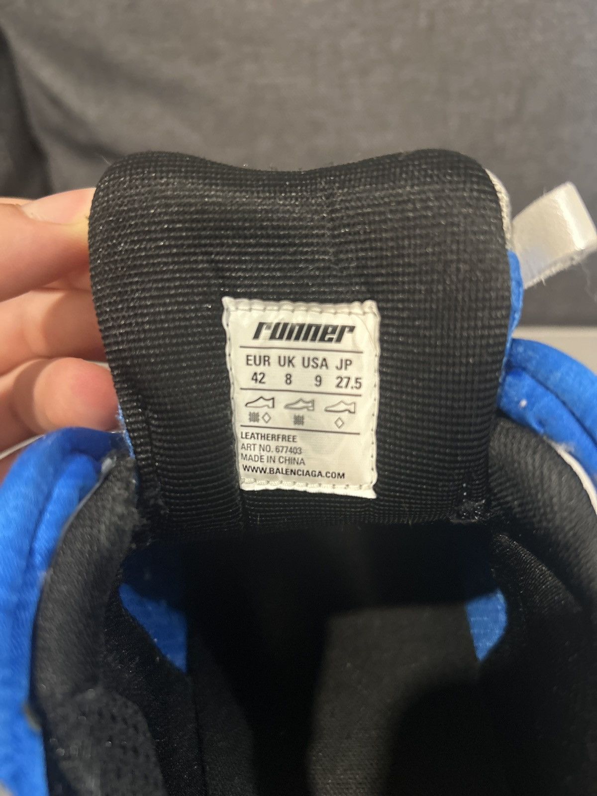 Balenciaga Balenciaga Runner ‘Blue’ Size US 9 / EU 42 - 8 Thumbnail