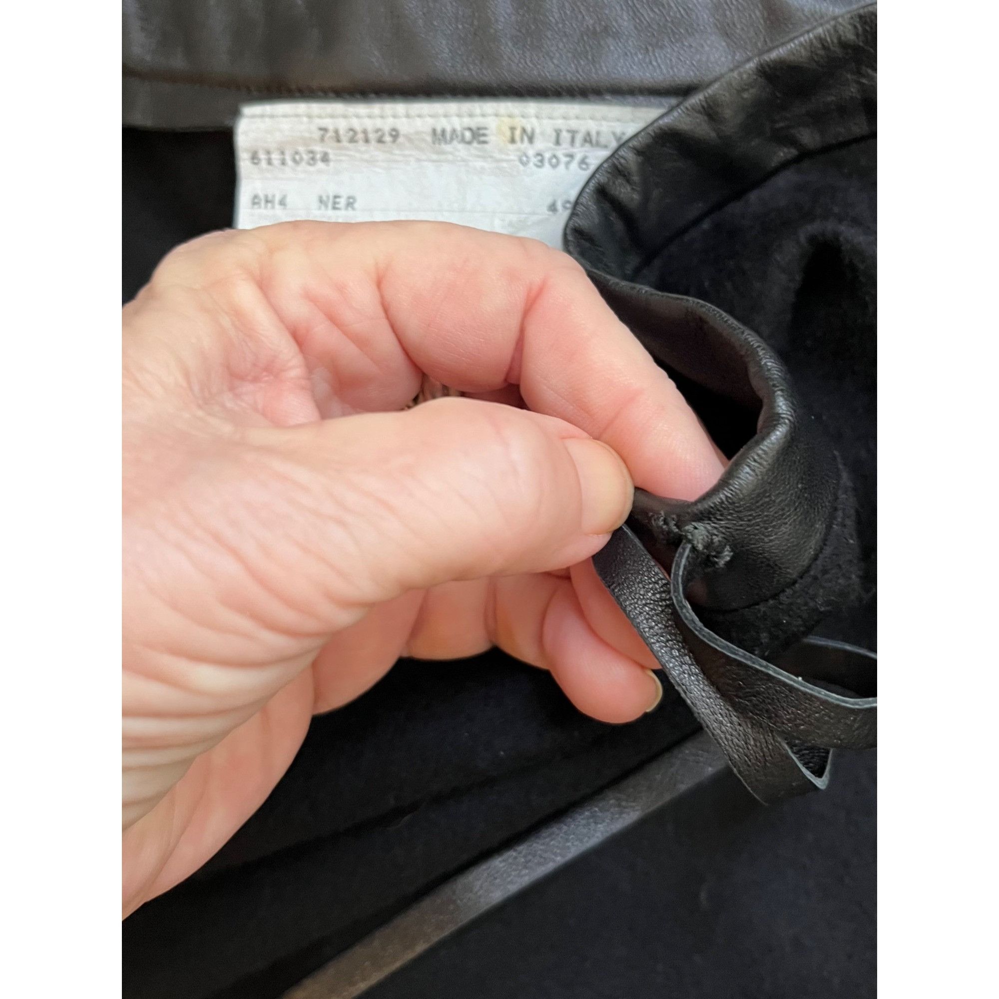 Agnona New? $1200 Agnona 48 US 12 100% Cashmere Midi Skirt Leather Size 34" / US 12 / IT 48 - 4 Thumbnail