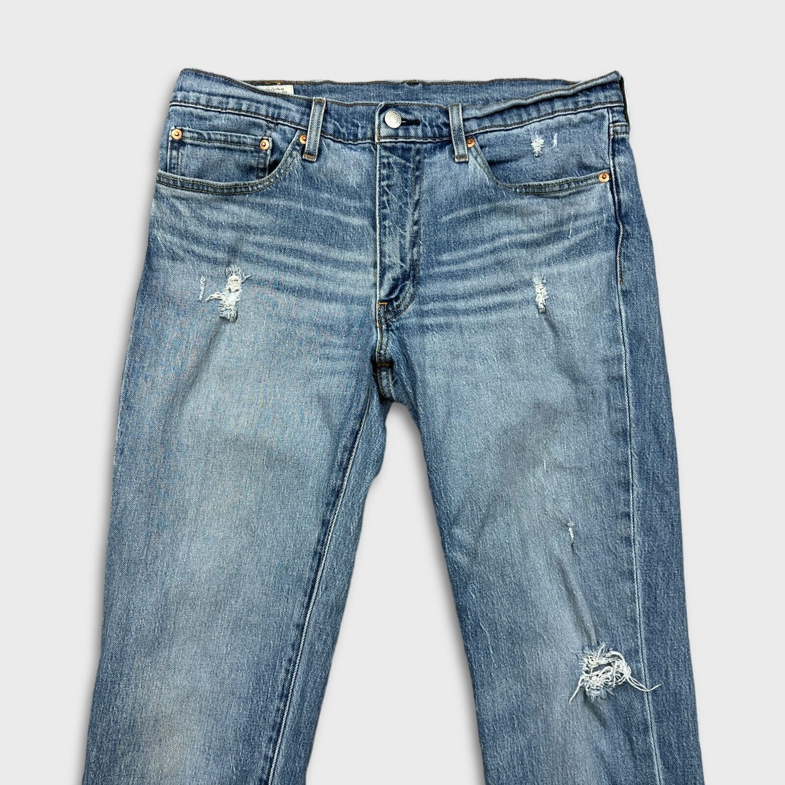 Levi's × Vintage Levi's 511 Jeans Mens 34x32 Slim Fit Distressed Denim Pants Size US 34 / EU 50 - 2 Thumbnail