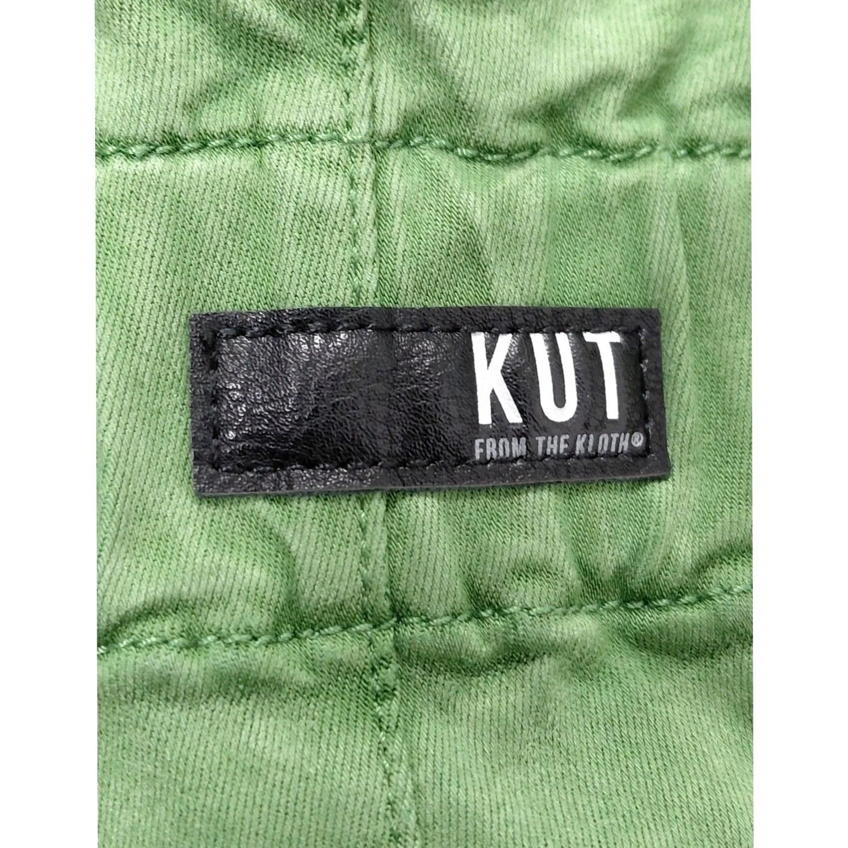 Vintage VINTAGE KUT FROM THE KLOTH Rachael Paper Bag Waist Pants Green Size 8 Women Regular High Rise Comfort Solid Spring Fall 90s Mens Womens Size 30" / US 8 / IT 44 - 4 Thumbnail