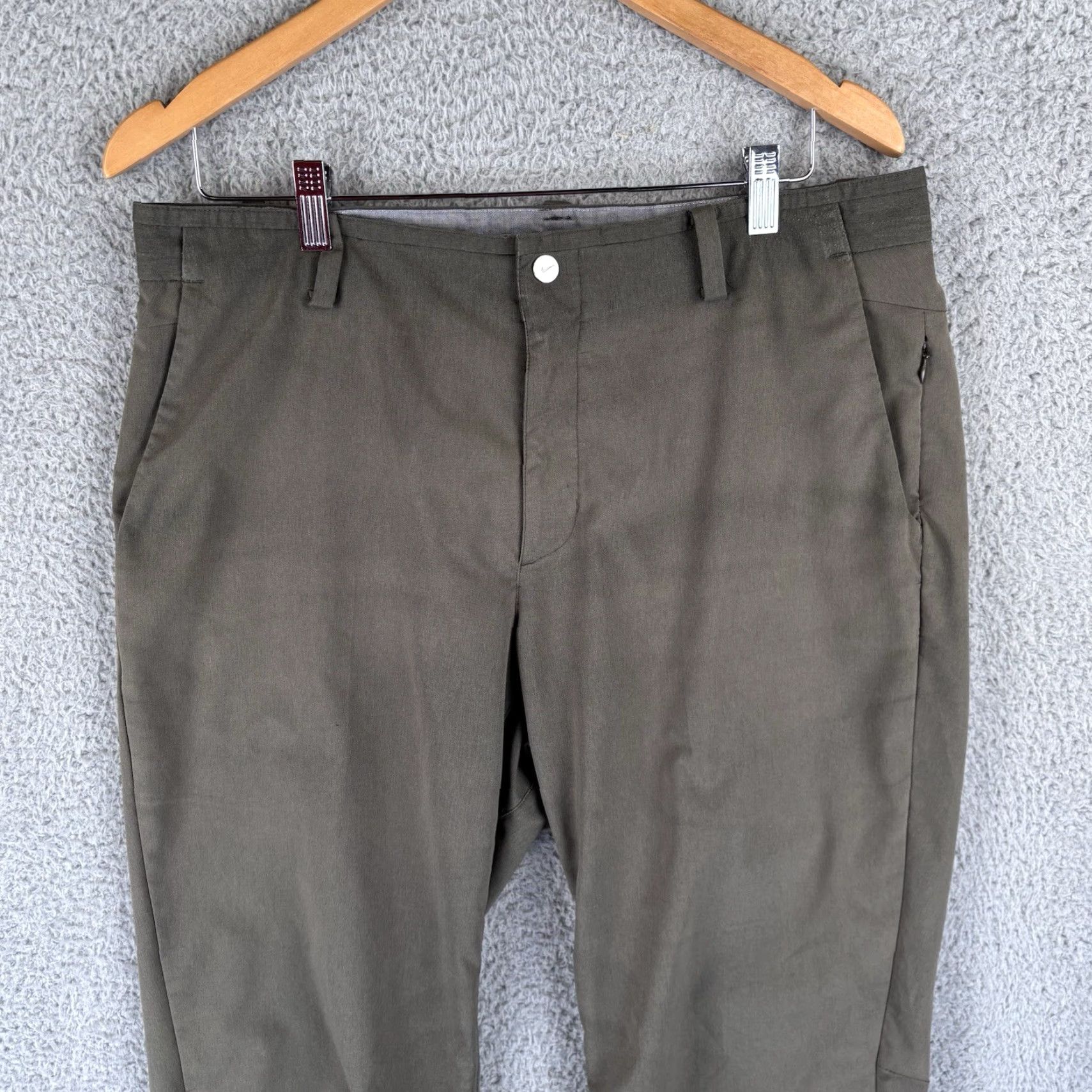 Nike Nike Tiger Woods Collection Pants Mens 34x32 Olive Golf Performance Vented READ Size US 34 / EU 50 - 2 Thumbnail