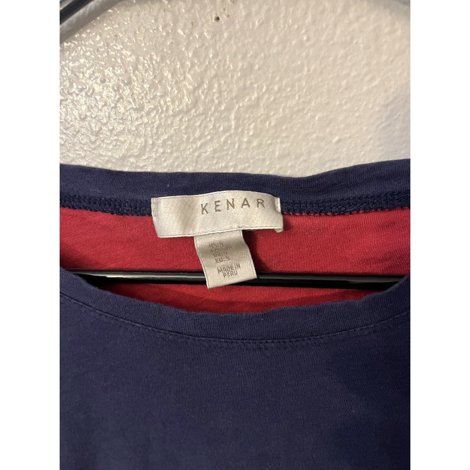 Vintage VINTAGE Kenar Women's T-Shirt Casual Cotton Modal Spandex Blue 3/4 Sleeve Round Neck S Size S / US 4 / IT 40 - 2 Thumbnail