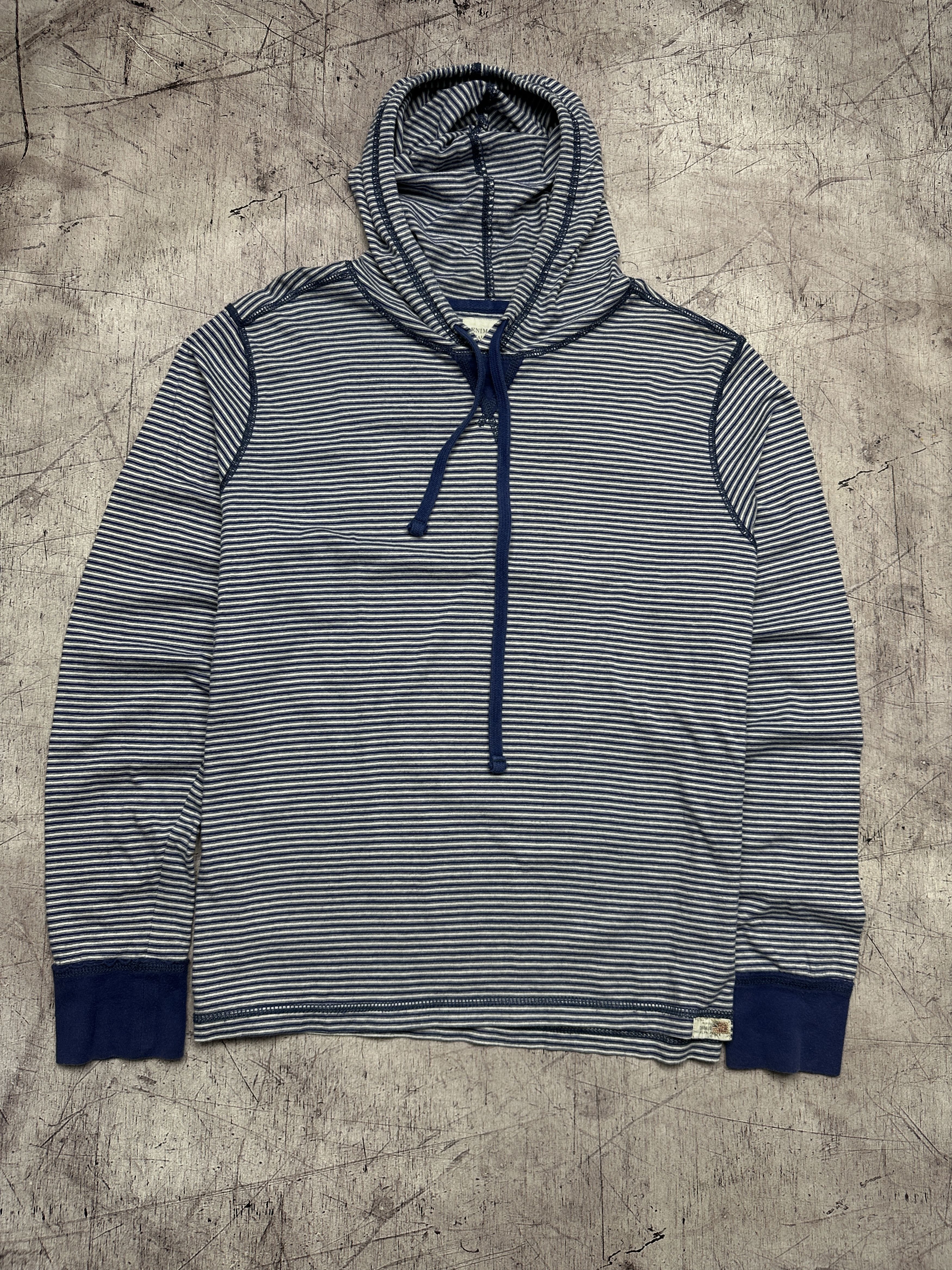 Polo Ralph Lauren Denim & Supply Ralph Lauren Vintage Mens Striped Hoodie Size US XL / EU 56 / 4 - 1 Thumbnail
