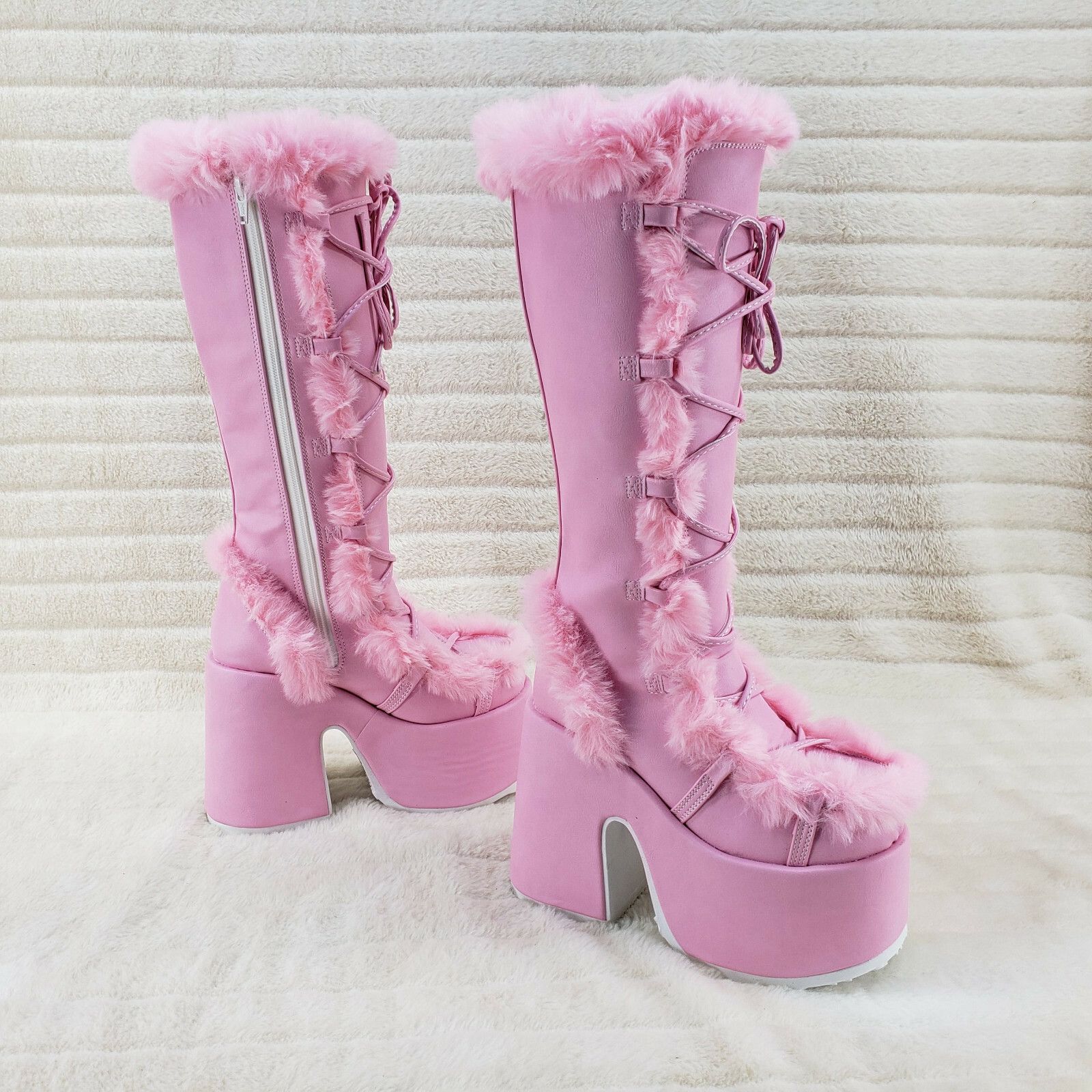 Other Camel 311 Stacked Baby Pink Stomper Platform Pastel Goth Pun Size US 7 / IT 37 - 5 Thumbnail