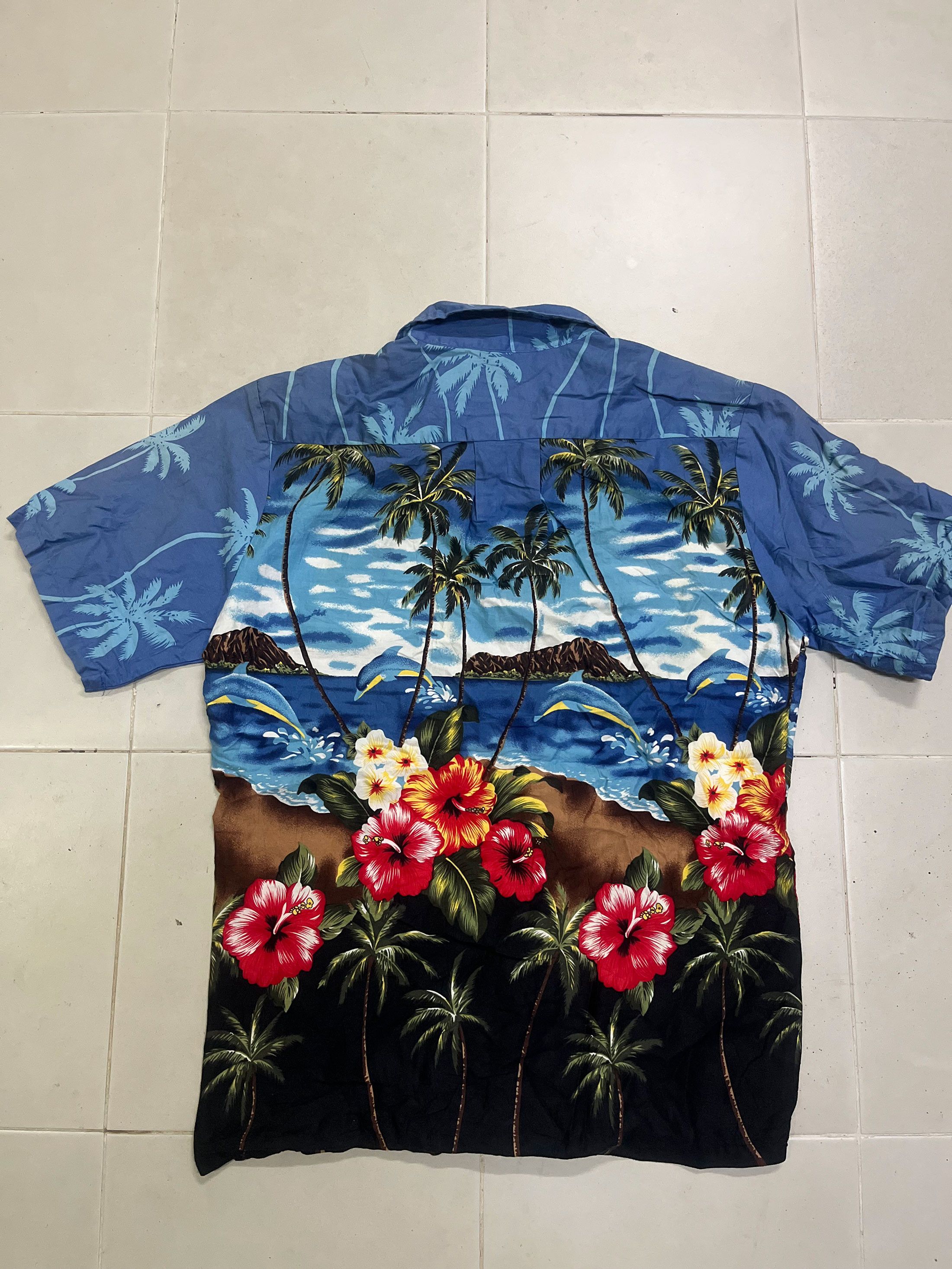 Sci-Fi Fantasy Vintage Palmwave Open Collarred Hawaiian Hawaii Short Sleeve Size US M / EU 48-50 / 2 - 3 Thumbnail