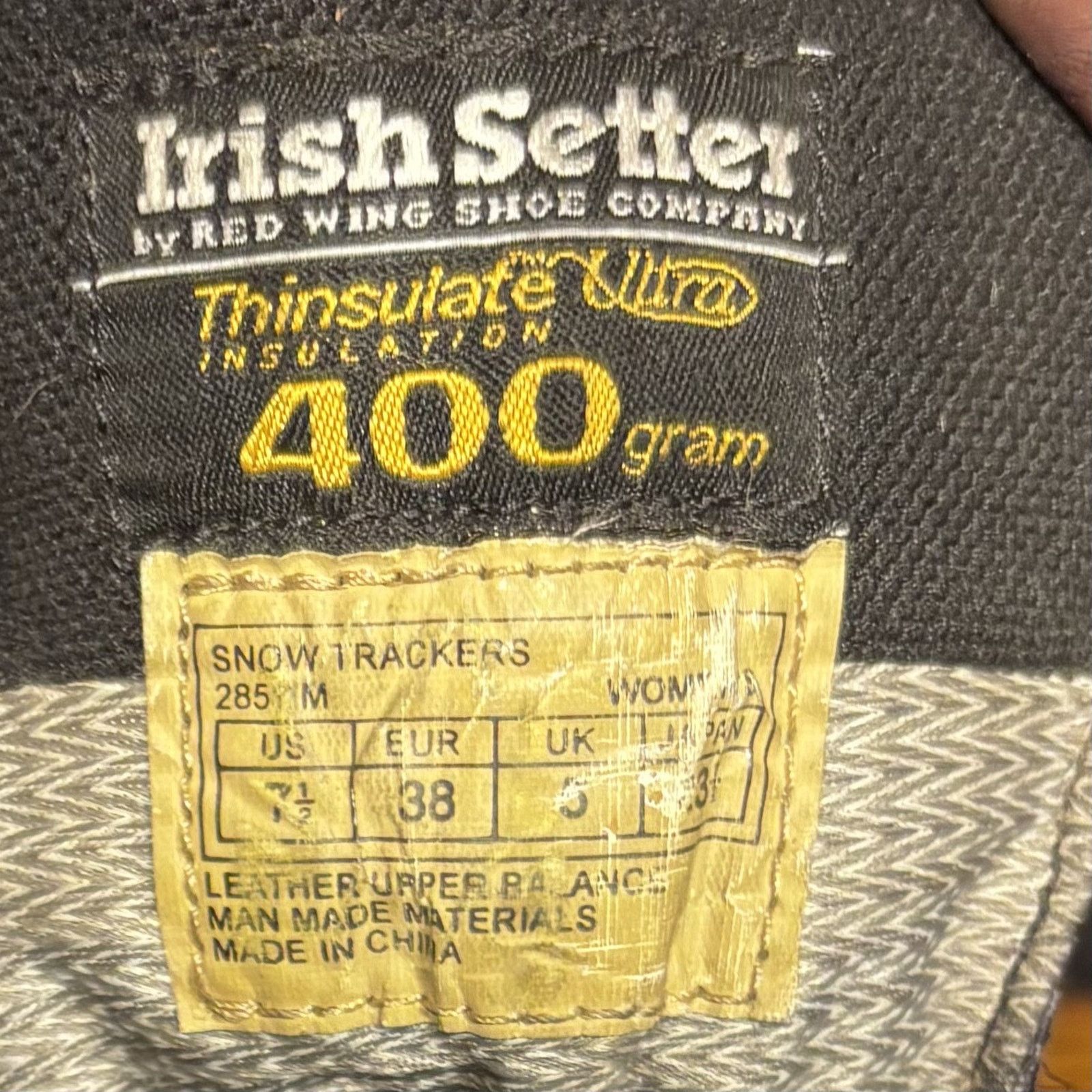 Red Wing Irish Setter Snow Tracker Boots Women’s 7.5 Thinsulate 400g Size US 7.5 / IT 37.5 - 5 Thumbnail