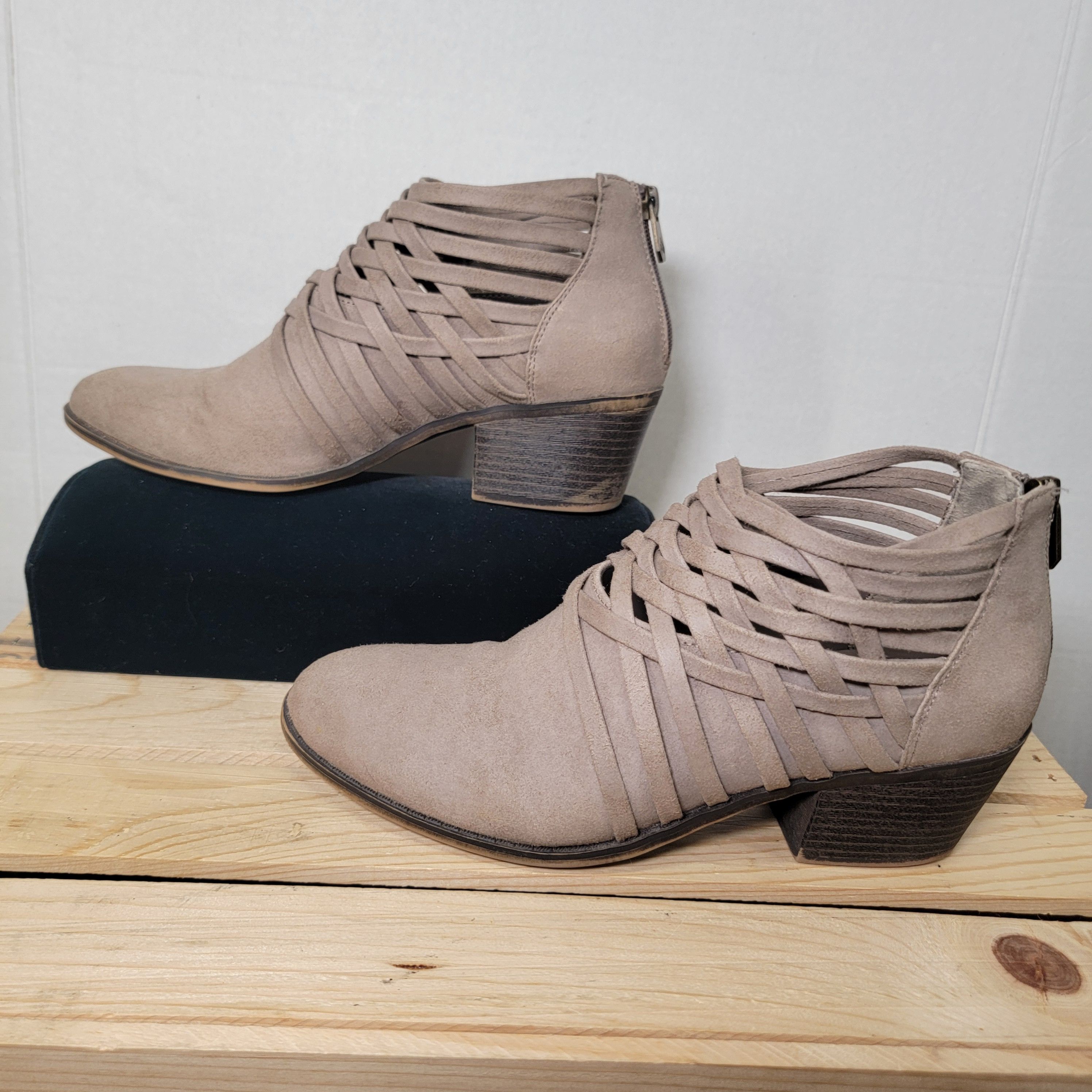 Other Fergalicious by Fergie Faux Suede Ankle Boots w/ Box - 9M Size US 9 / IT 39 - 3 Thumbnail