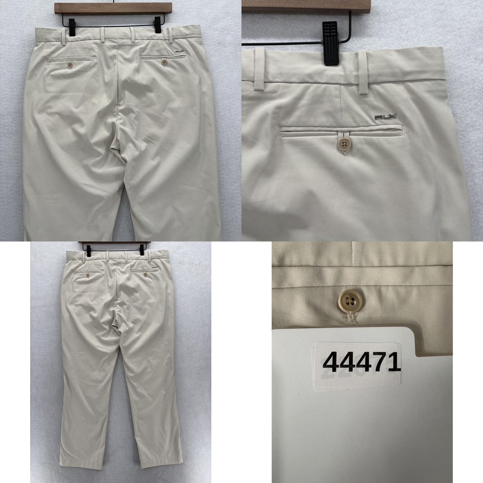 RLX Ralph Lauren RLX Ralph Lauren Pants Mens 38x30 Beige Golf Flat Front Performance Stretch Chino Straight Leg Flat Front Pocket Logo Zn Pockets Adult Mens Size US 38 / EU 54 - 9 Thumbnail