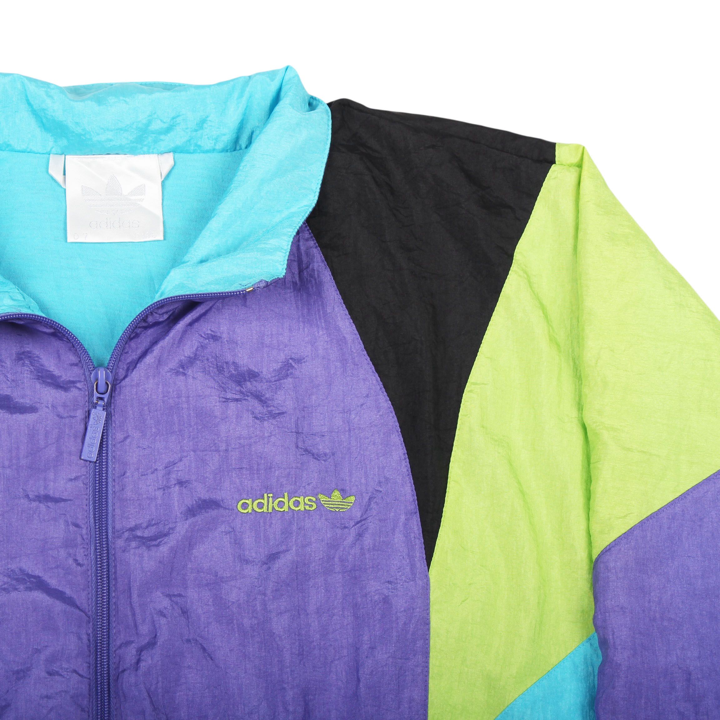 Adidas Vintage Adidas Windbreaker 90s Track Jacket Zip Up Size US L / EU 52-54 / 3 - 3 Thumbnail
