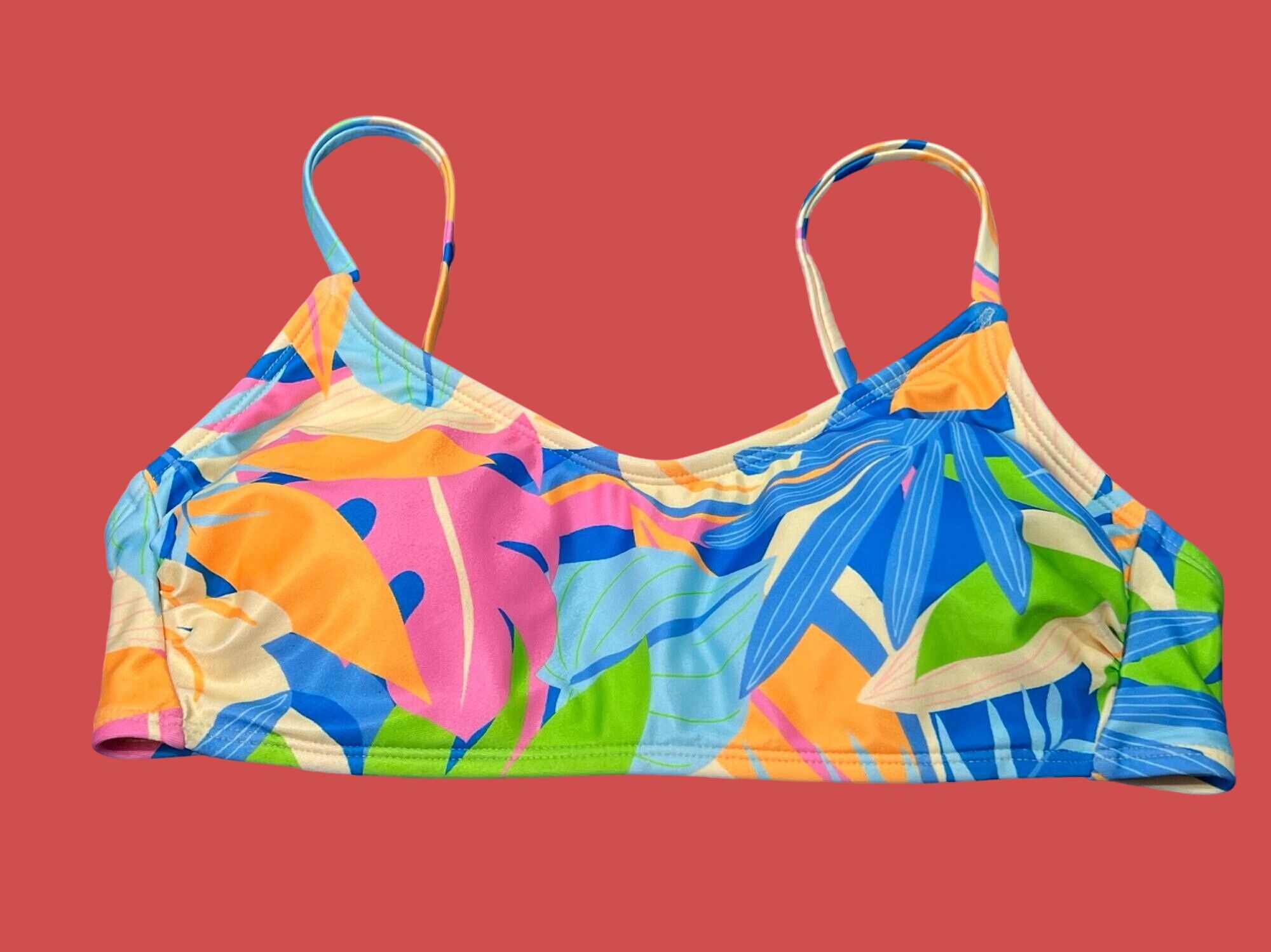 Other Wild Fable - Women's Scoop Neck Bralette Top - Multi Tropica Size ONE SIZE - 3 Thumbnail