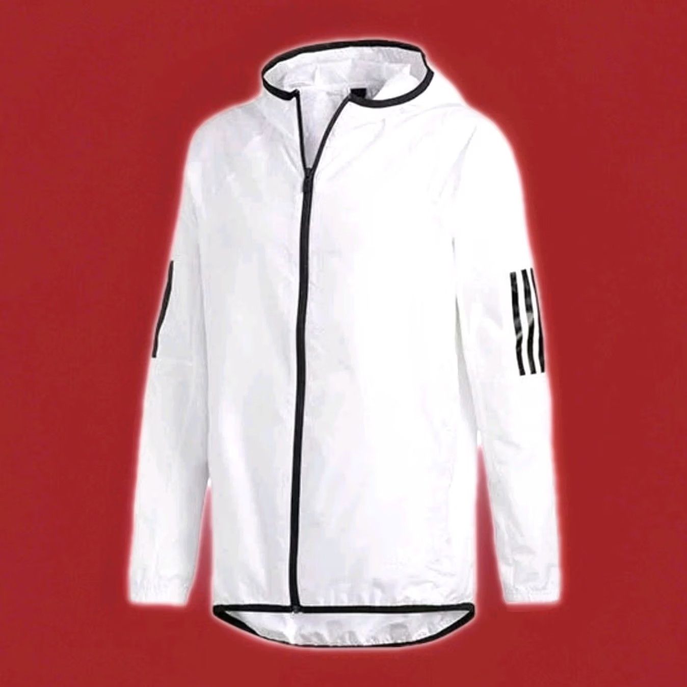 Adidas Adidas Windrunner S2S Jacket White Windbreaker Running Workout Hooded Men Small Size US S / EU 44-46 / 1 - 2 Thumbnail