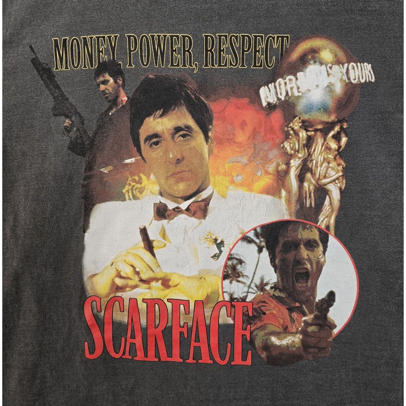 Rap Tees Scarface Shoe Palace The World Is Yours Shirt Large Movie Size US L / EU 52-54 / 3 - 3 Thumbnail