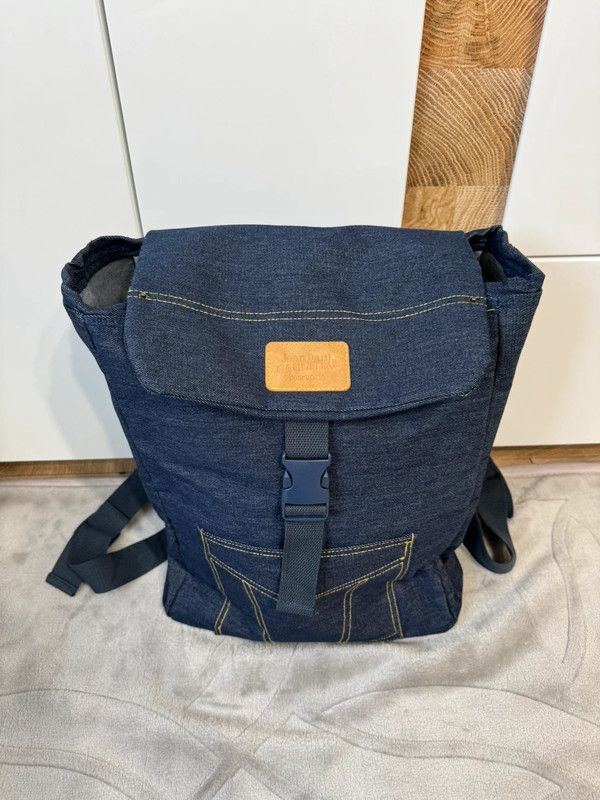 Jean Paul Gaultier Jean Paul Gaultier pour VOUS Backpack Navy denim bag new Size ONE SIZE - 1 Thumbnail