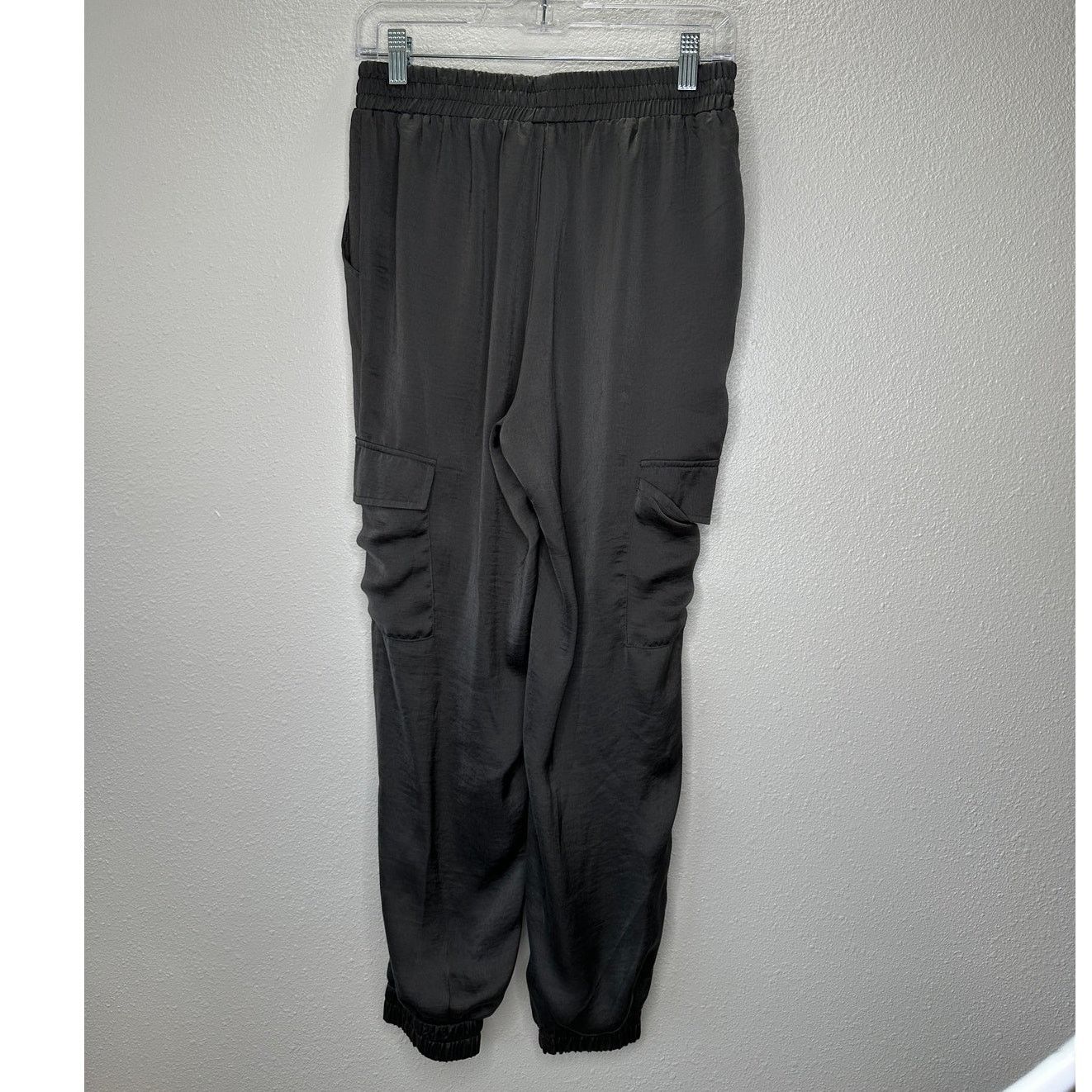 Other Sadie & Sage Gray Satin Utility Pocketed Elastic Jogger S Size 27" / US 4 / IT 40 - 7 Thumbnail